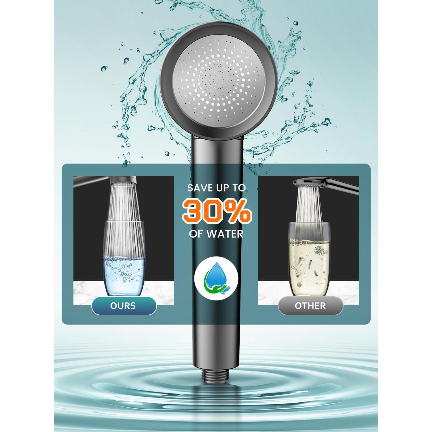 Cabezal de Ducha Filtrado Fitespot 3 Modos Alta Presión