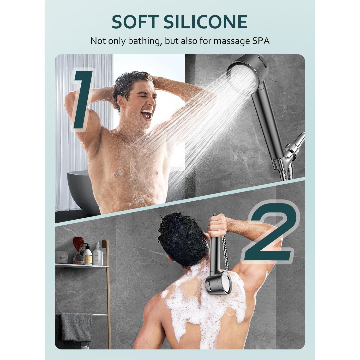 Cabezal de Ducha Filtrado Fitespot 3 Modos Alta Presión