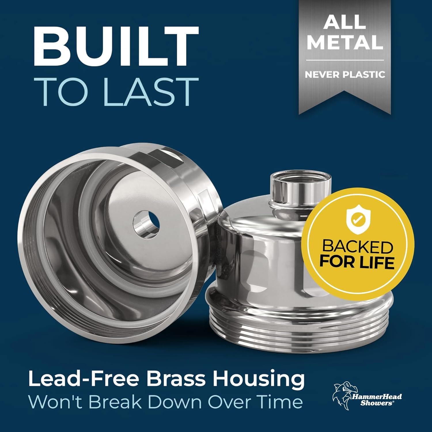 Filtro de Ducha HammerHead Showers KDF 55 Cromo 0.45 kg