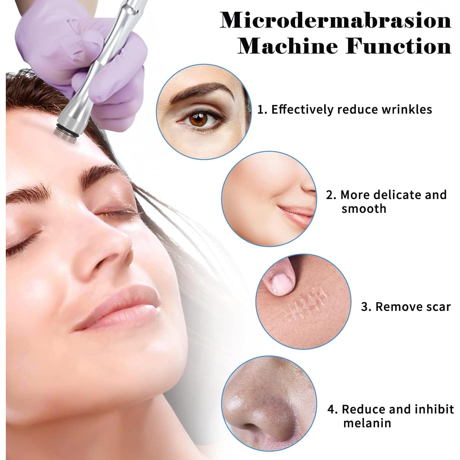 Máquina de Microdermoabrasión mcwdoit 2 en 1 Facial 3,18 kg