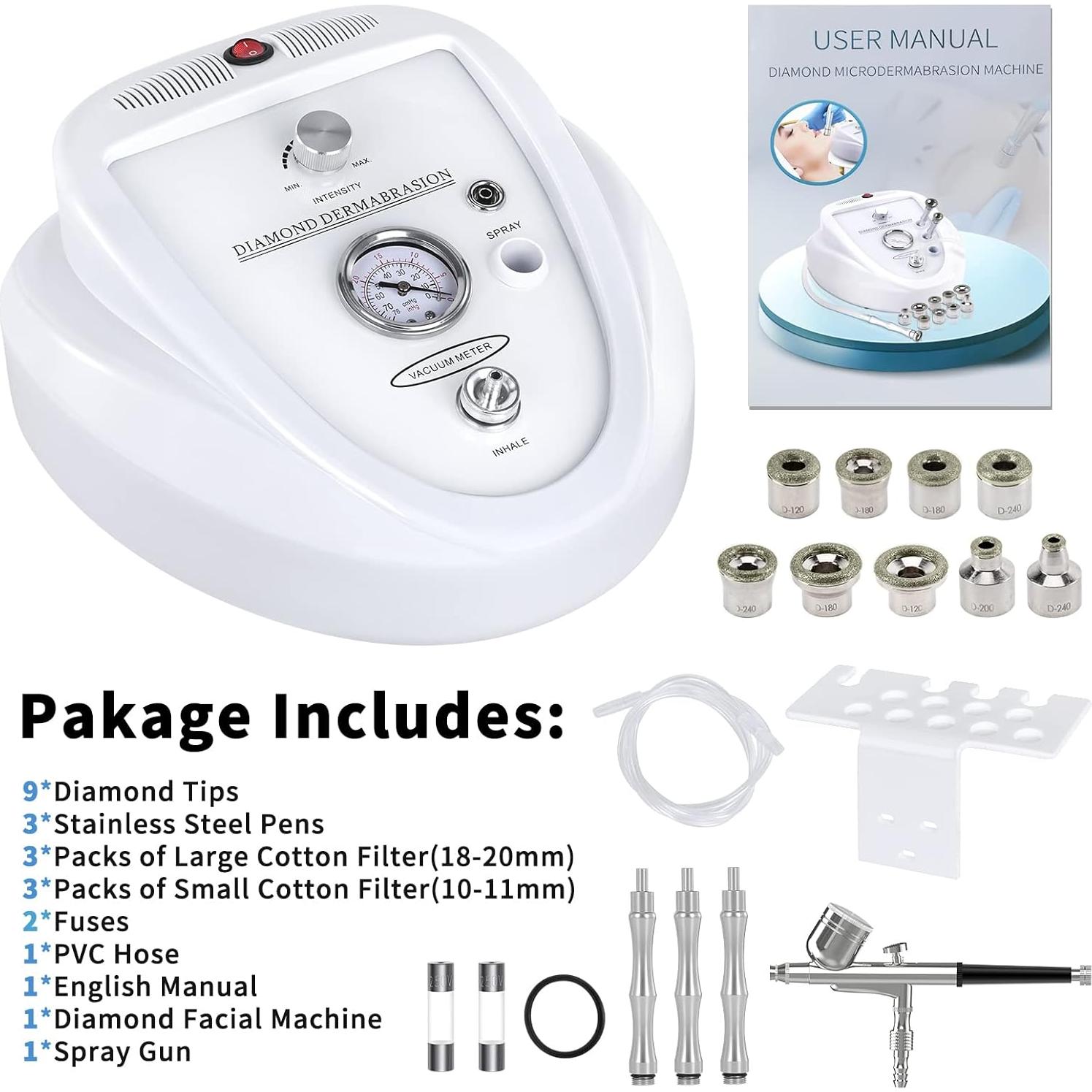 Máquina de Microdermoabrasión mcwdoit 2 en 1 Facial 3,18 kg