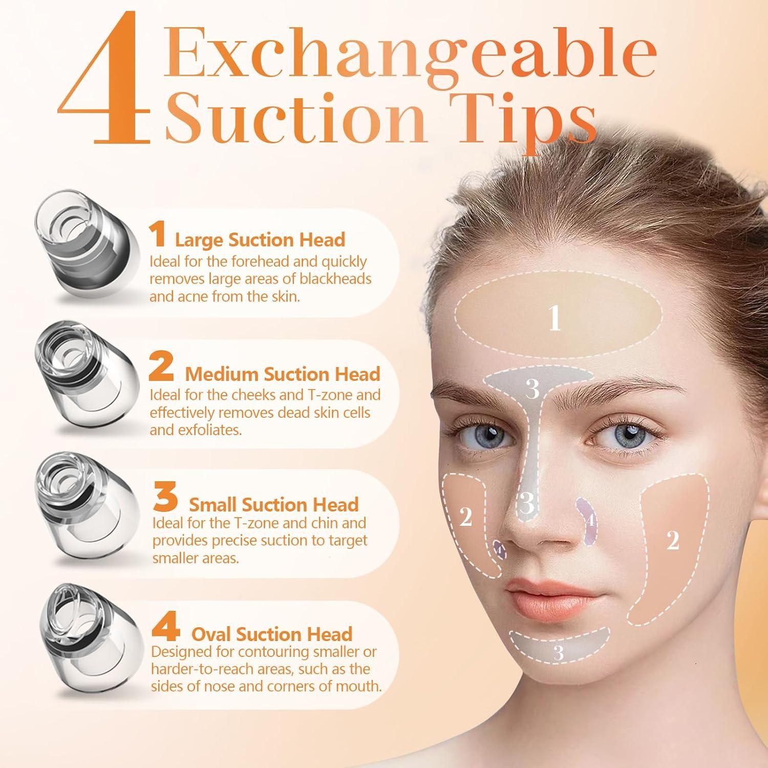 Extractor de Puntos Negros Yccu con 4 Modos y 5 Cabezas