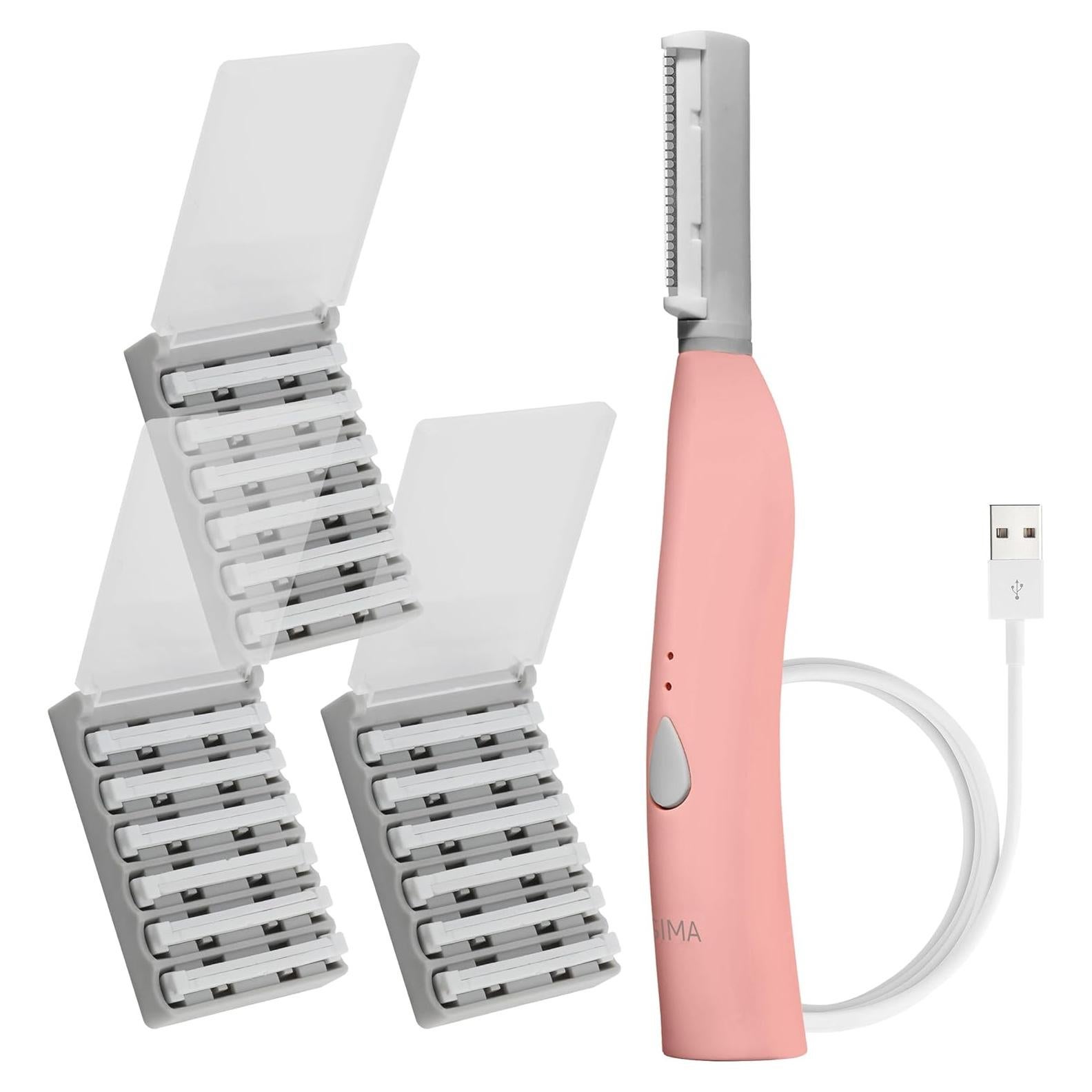 Afeitadora Dermaplane Spa Sciences SIMA Rosa 2-en-1 Exfoliación