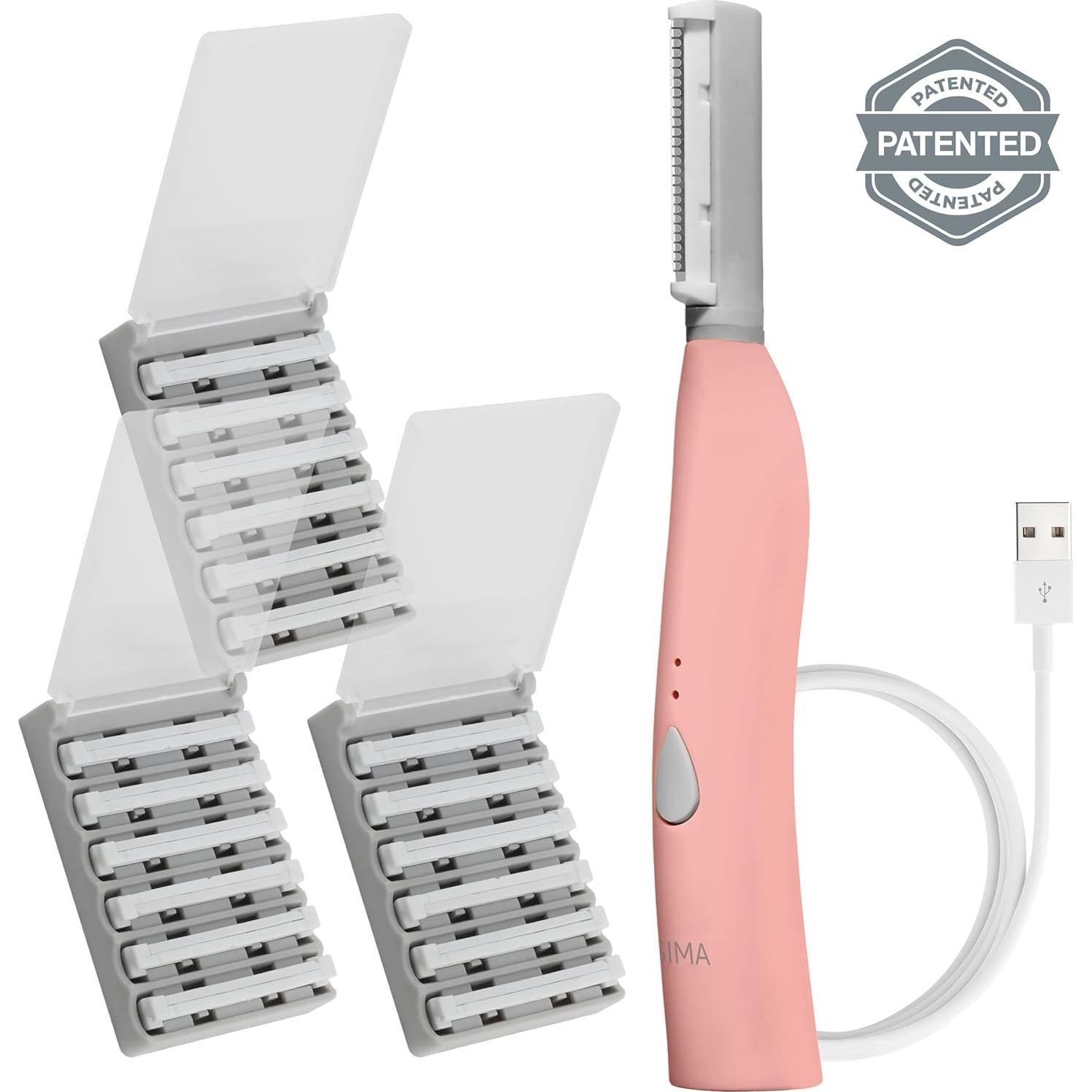 Afeitadora Dermaplane Spa Sciences SIMA Rosa 2-en-1 Exfoliación