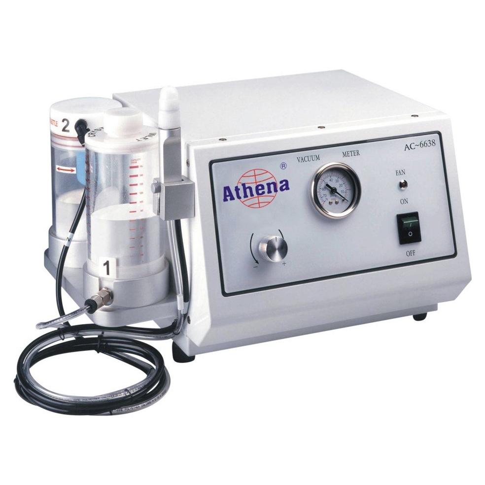Máquina de Microdermoabrasión Profesional Athena Beauty - Compresor Alemán, Incluye 1.81 kg de Cristales y 10 Puntas
