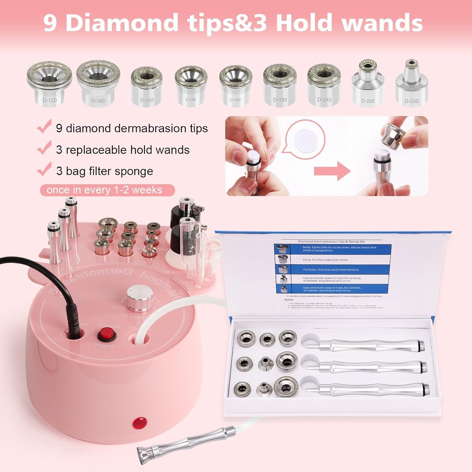 Máquina de Microdermoabrasión Mcwdoit 3 en 1 Cuidado Facial