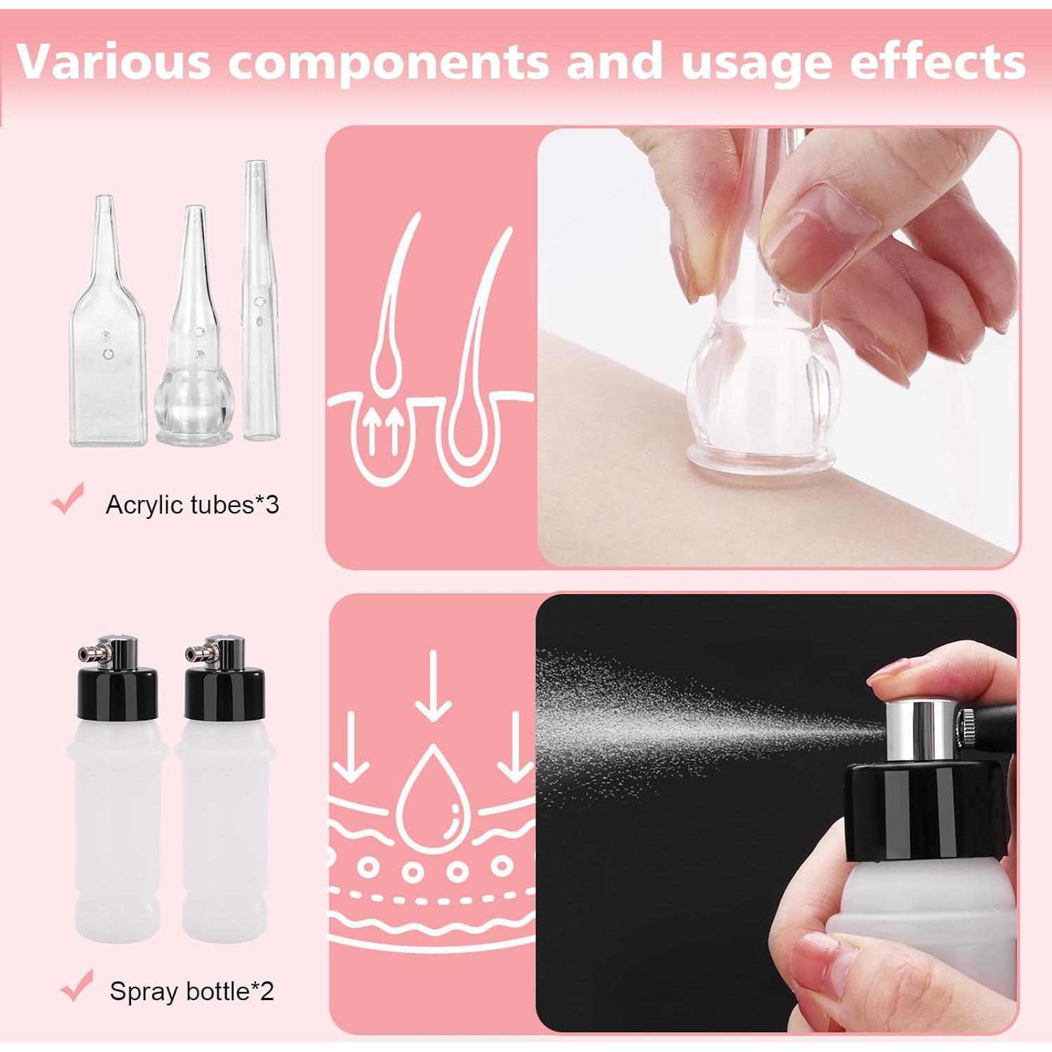 Máquina de Microdermoabrasión Mcwdoit 3 en 1 Cuidado Facial