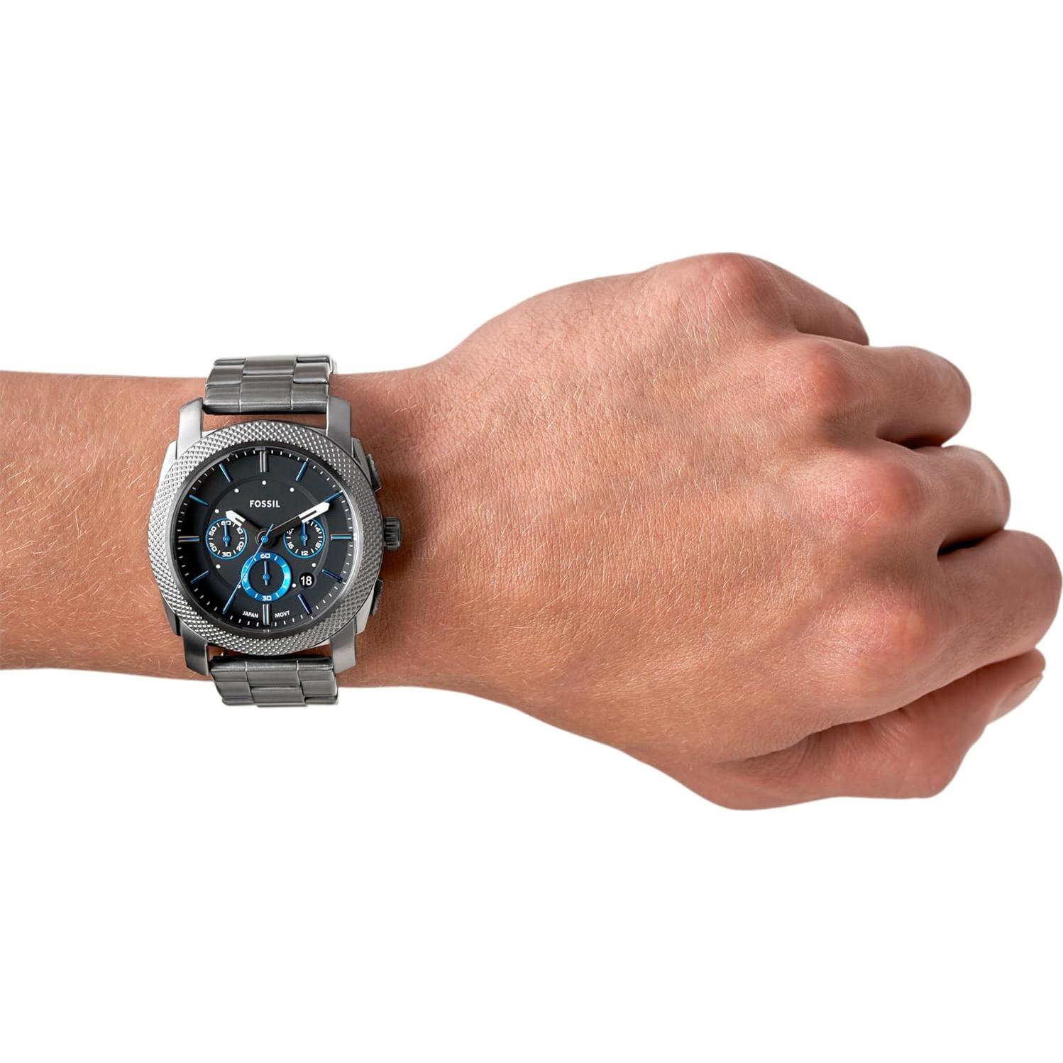 Reloj Cronógrafo de Cuarzo Fossil Machine 45mm Acero Inoxidable