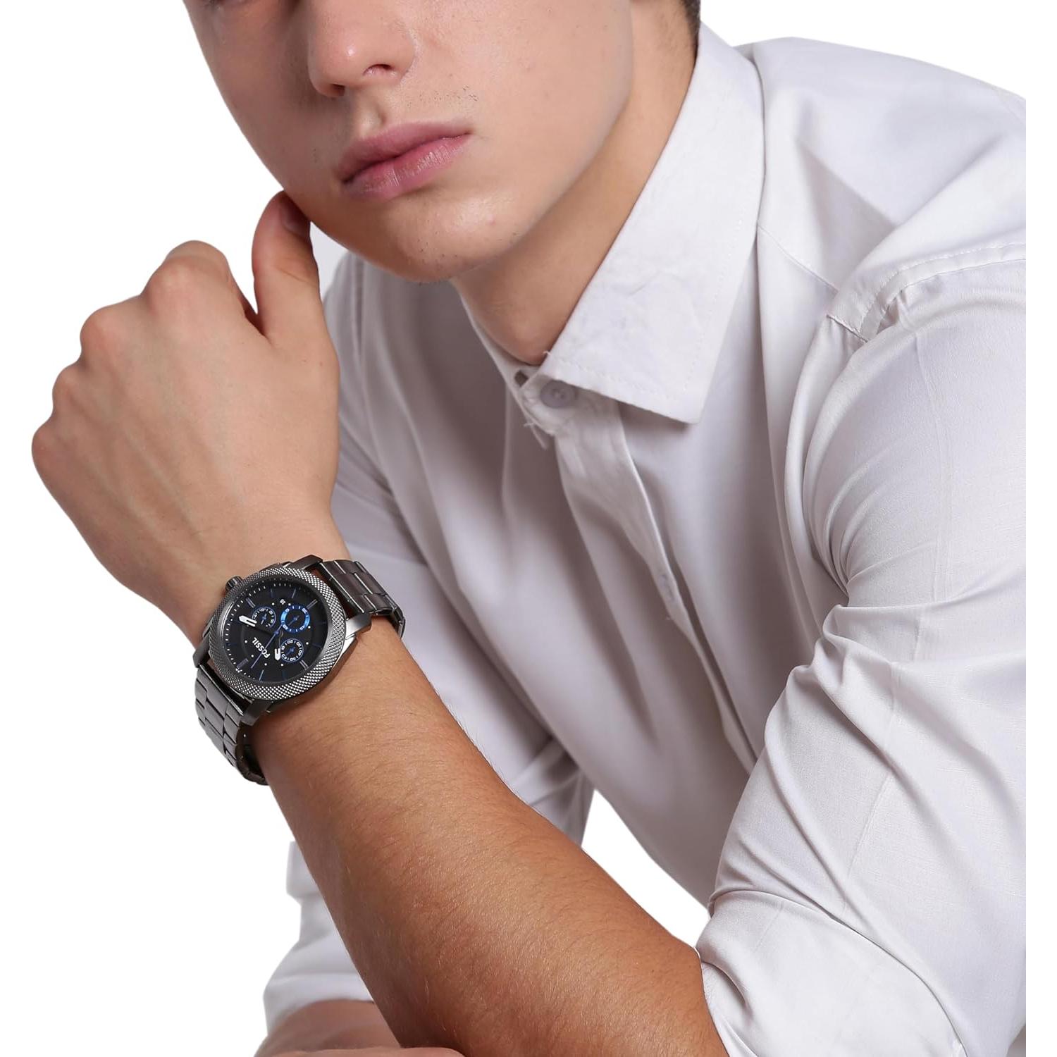 Reloj Cronógrafo de Cuarzo Fossil Machine 45mm Acero Inoxidable