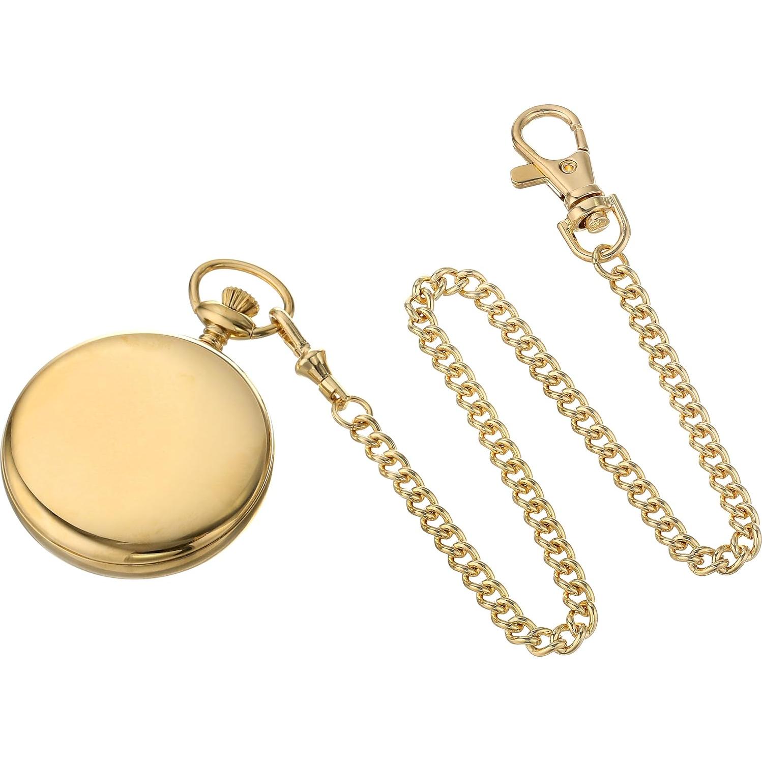 Reloj de Bolsillo Mecánico Charles-Hubert 3756-GR Baño Oro