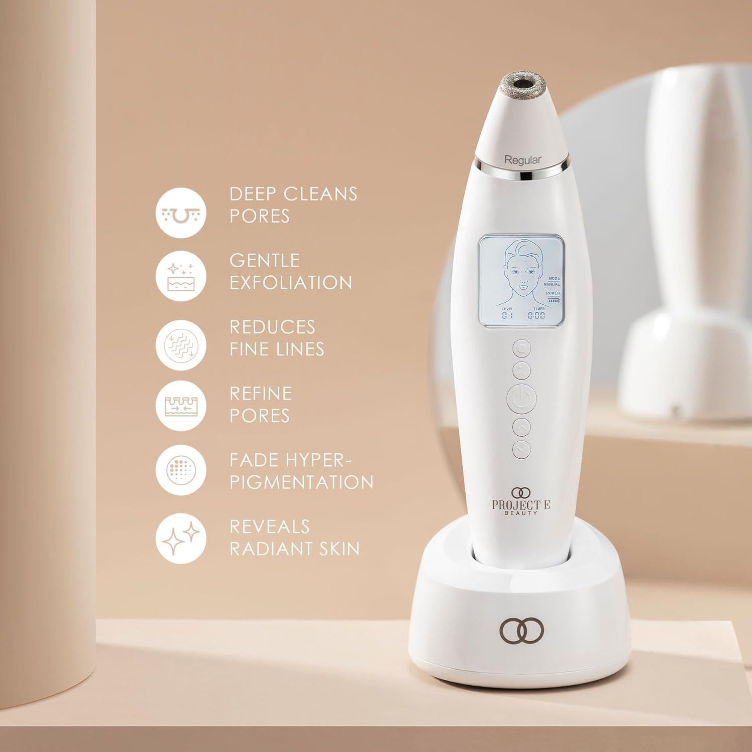 Microdermoabrasión Facial Project E Beauty PE741 | 4 Cabezas