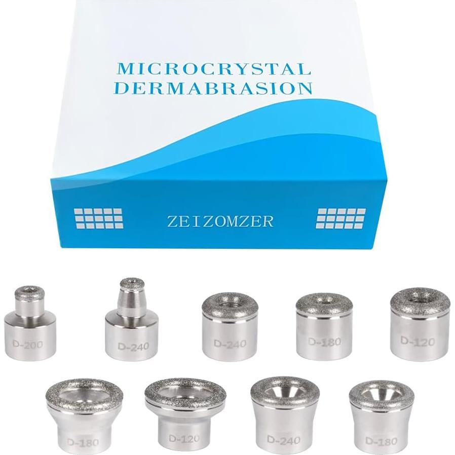 Cabezal de Dermabrasión Facial ZEIZOMZER 9 Piezas Diamante