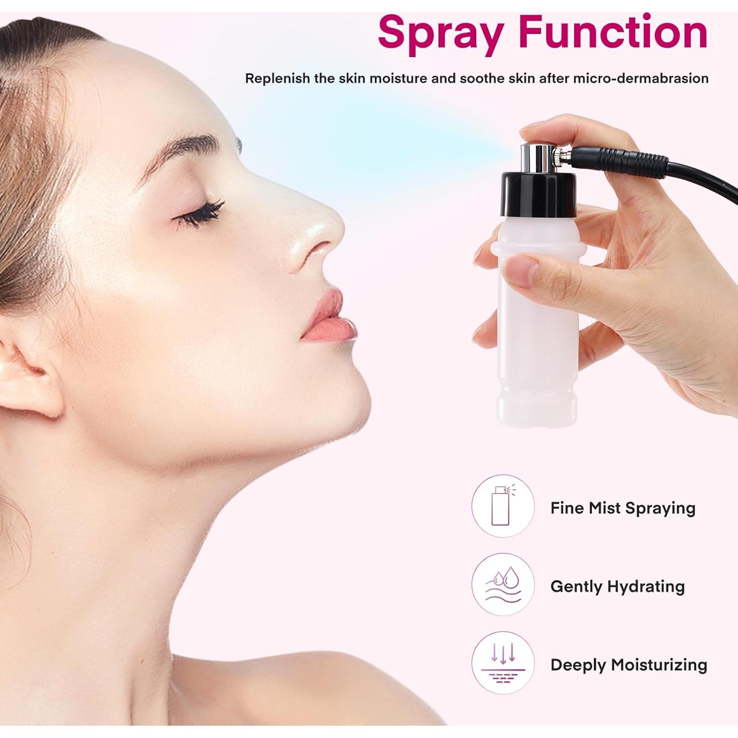 Máquina de Microdermoabrasión Yofuly 3 en 1 Rosa - Cuidado Facial