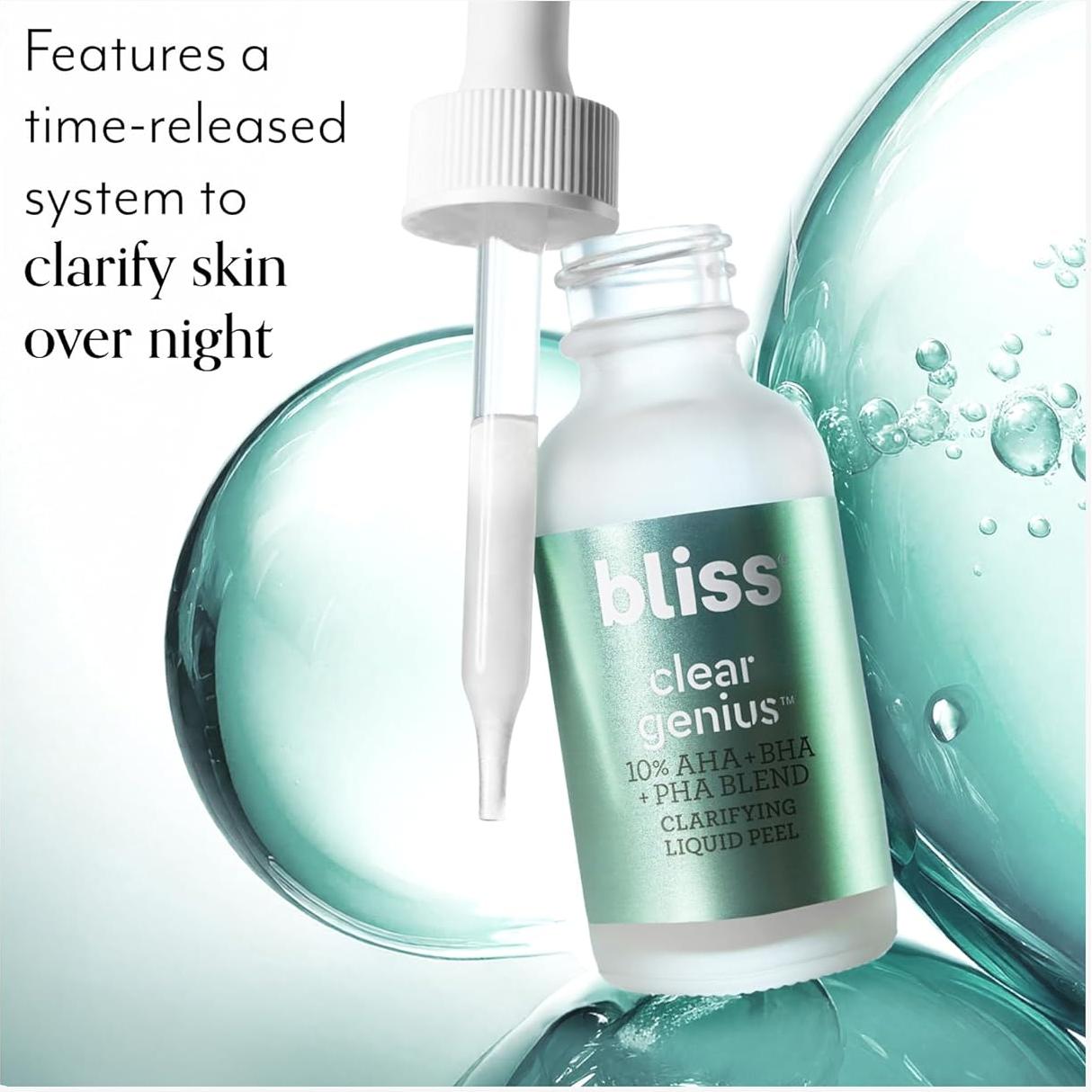 Peeling Nocturno Aclarador Bliss Clear Genius 28g Vegano