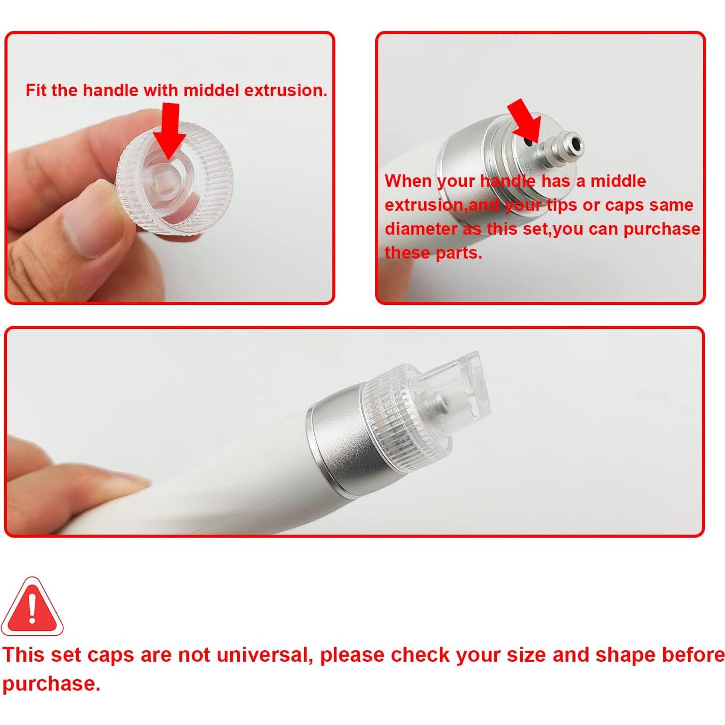 Puntas de repuesto Hydro Dermabrasion Elitzia 6 piezas