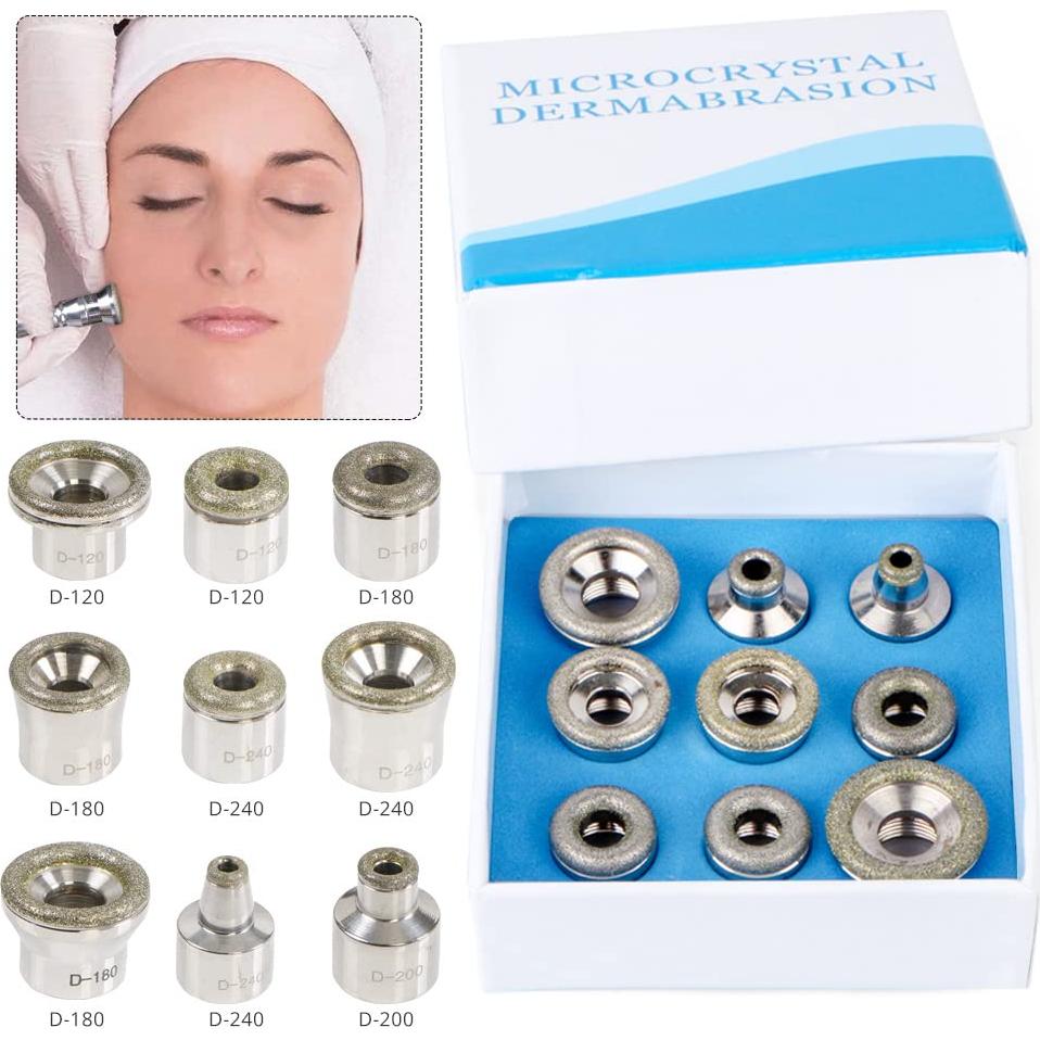 Consejos de Microdermoabrasión de Diamante UNOISETION 9 Piezas