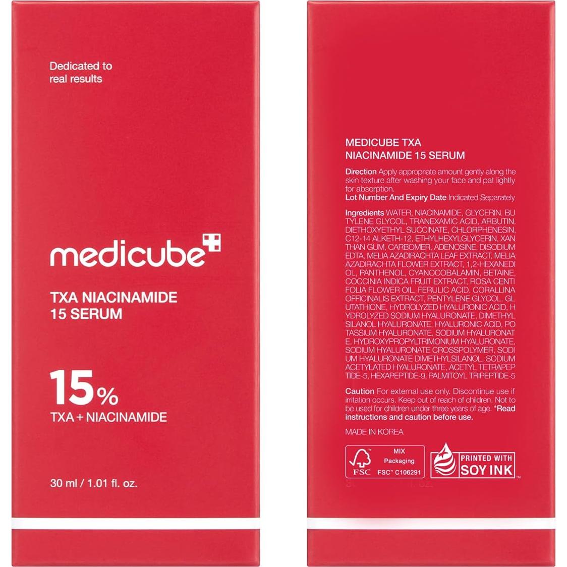 Suero Facial Medicube TXA + Niacinamida 15% 30 ml - Cuidado Piel