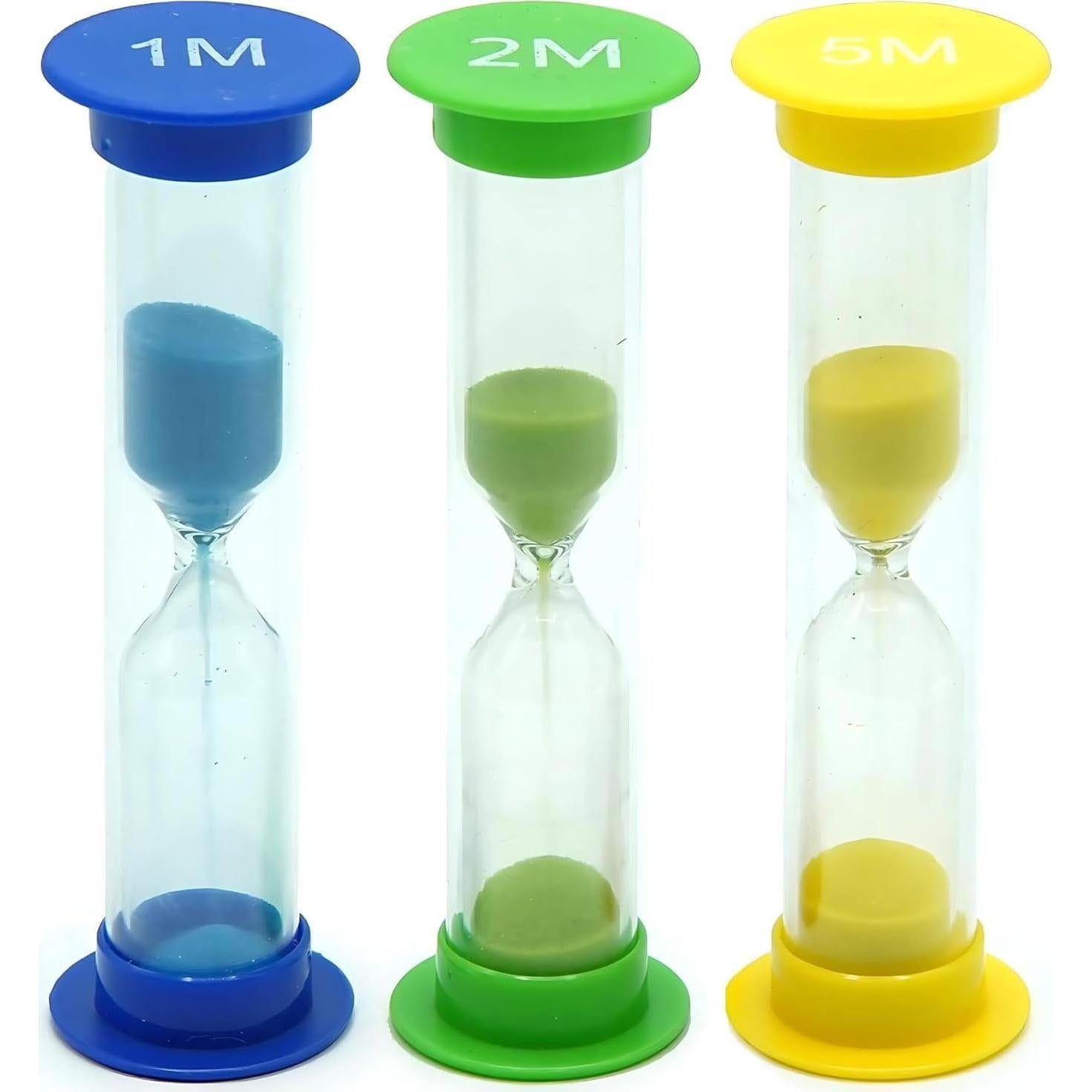 Reloj de Arena TeacherFav Set 3 Piezas 1-2-5 Minutos