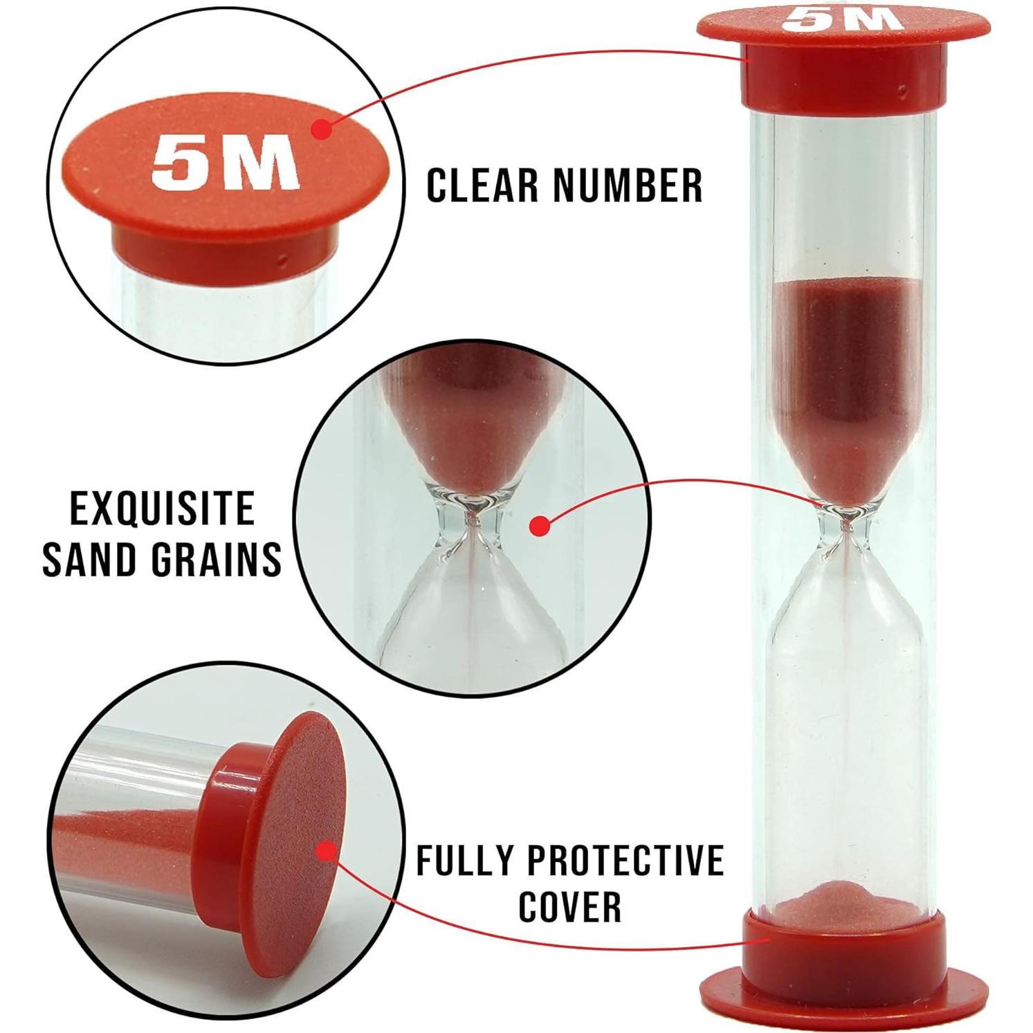 Reloj de Arena TeacherFav Set 3 Piezas 1-2-5 Minutos