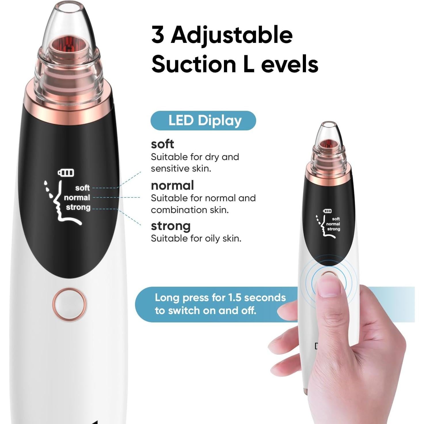 Extractor de Puntos Negros Daweir H001 - Aspirador Facial