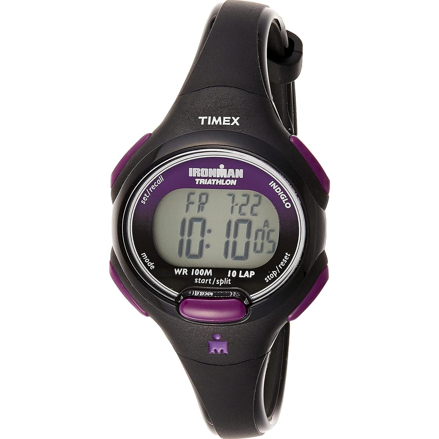 Reloj deportivo Timex Ironman 34mm para mujeres - Negro/Púrpura