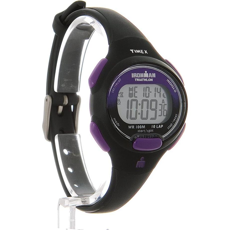 Reloj deportivo Timex Ironman 34mm para mujeres - Negro/Púrpura