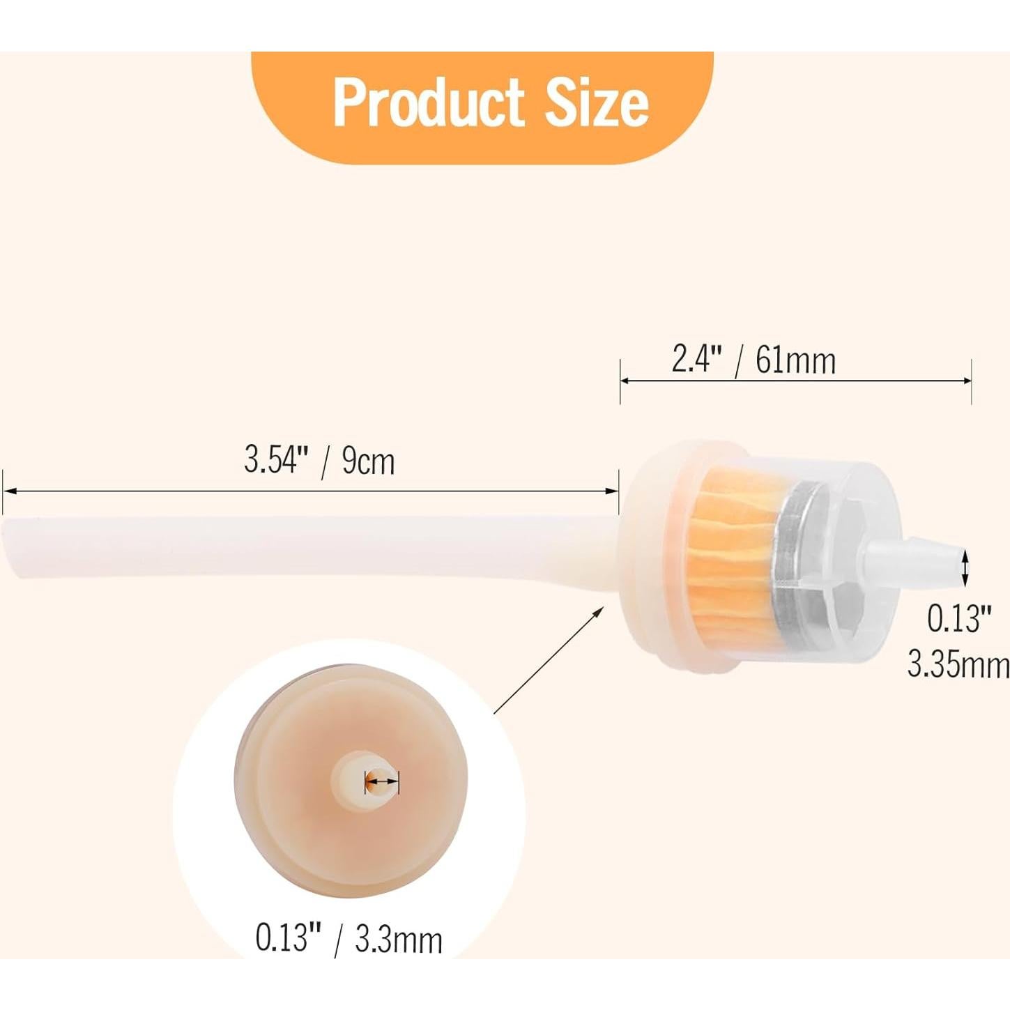5 Filtros de Aceite Yofuly con Manguera 9cm - Alta Calidad