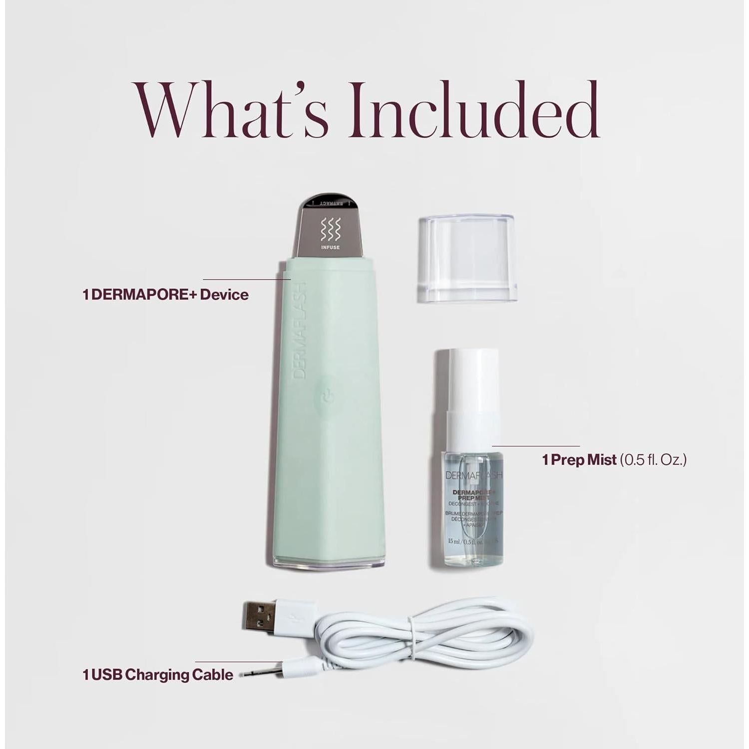 Extractor de Poros Ultrasonico Dermaflash Dermapore+ 2 en 1