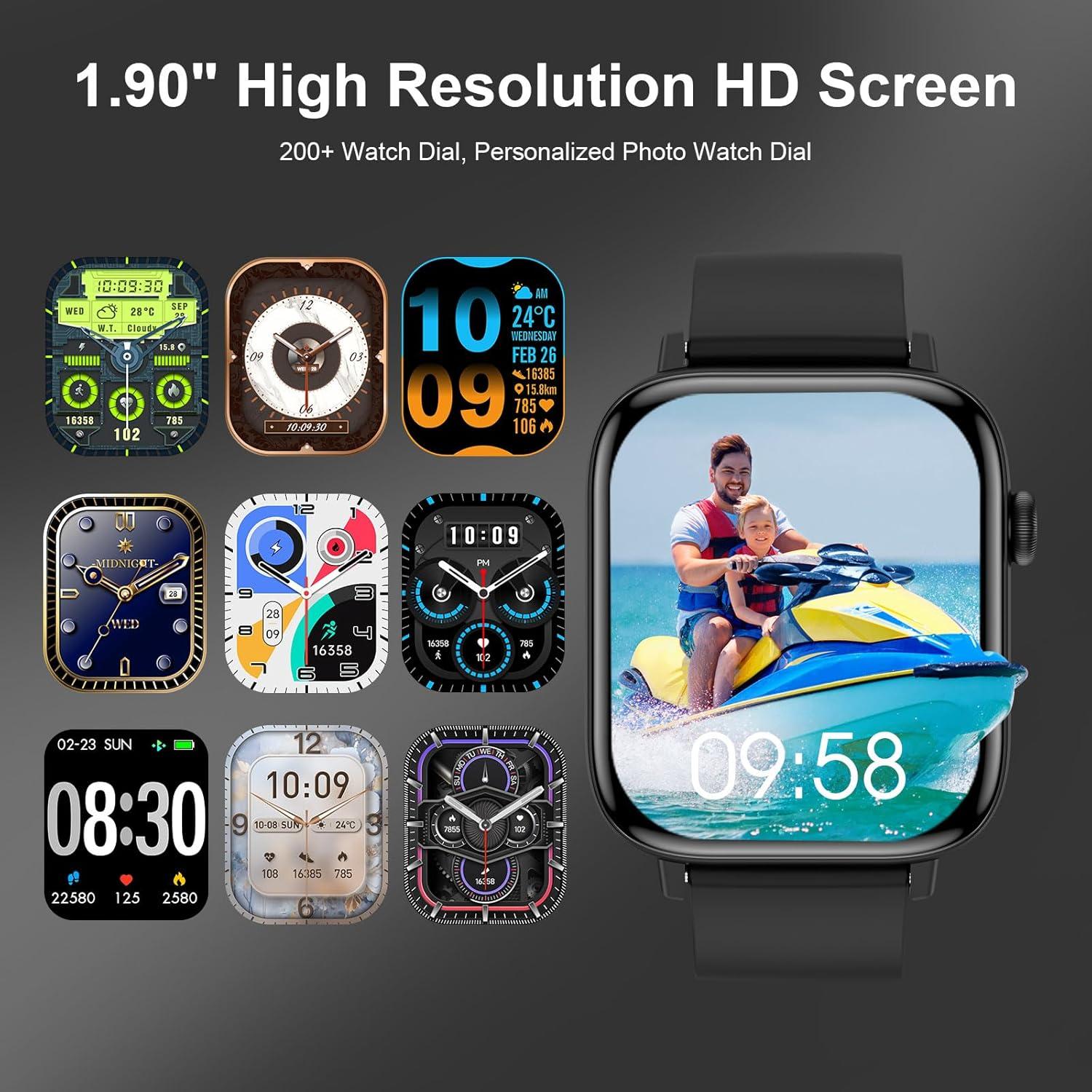 Reloj Inteligente PJYUBVOR T49PRO Negro 1.9" Bluetooth