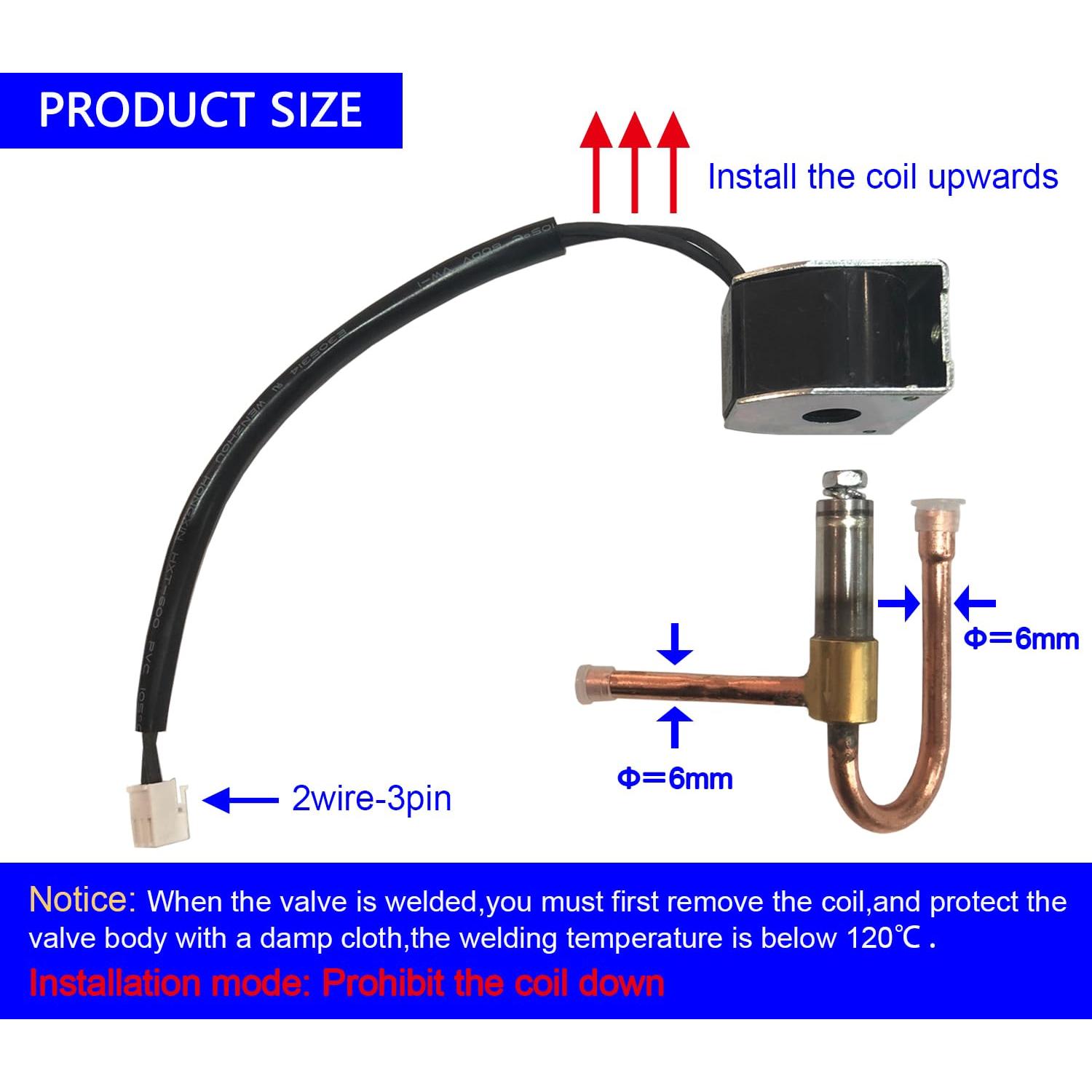 Válvula Electro-Magnética de Cosecha de Hielo EUHOMY 110V