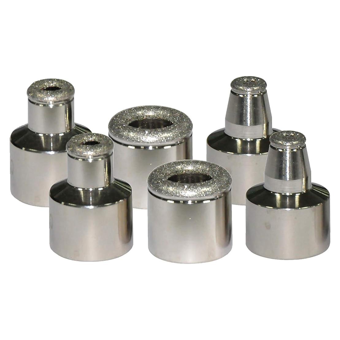 (6 count, 2 of each type, with 100 of 11mm filters) Diamond Microderm Microdermabrasion Replacement Tips, Spa and Home Beauty Skin Care for Exfoliation