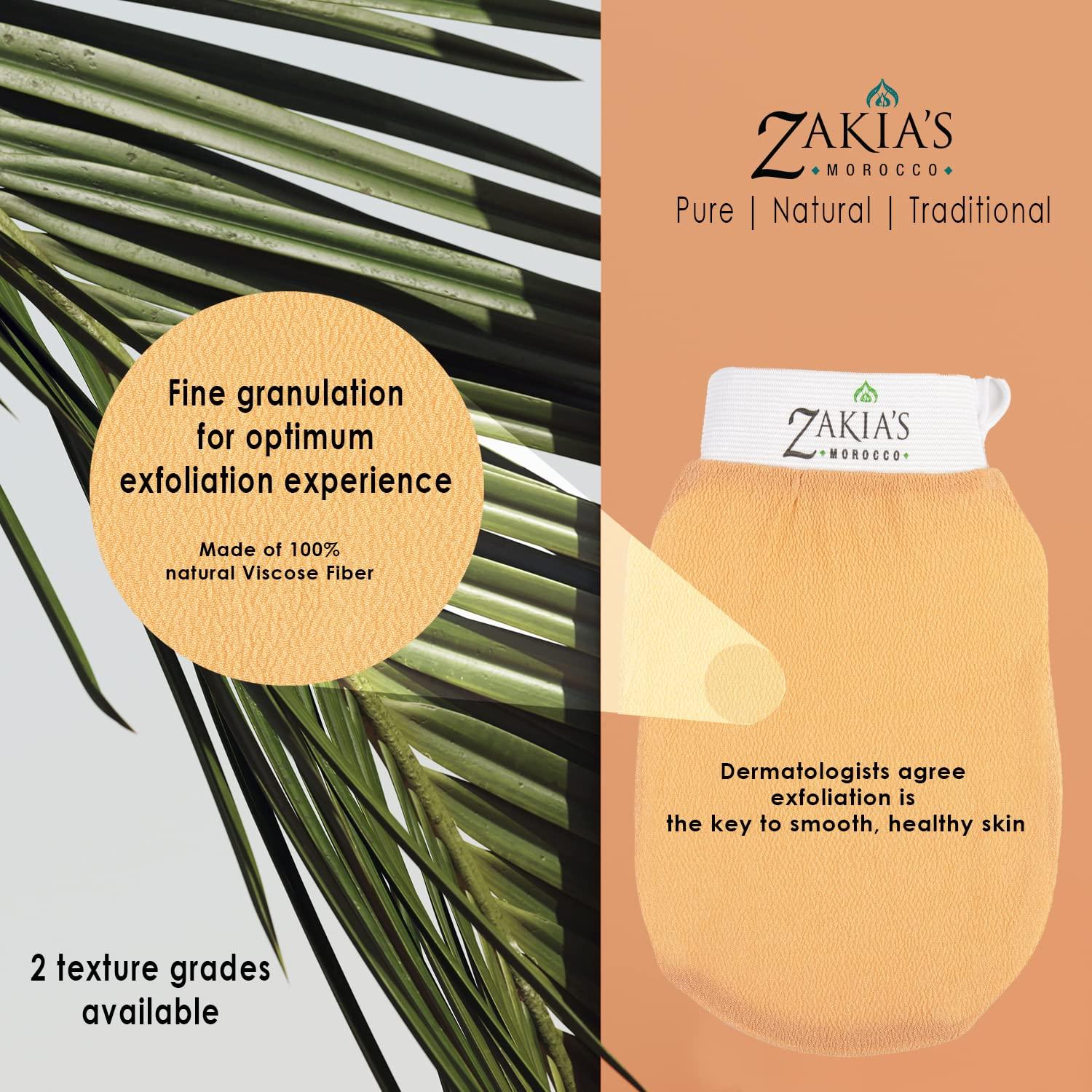Guante Exfoliante Kessa Zakia's Morocco Beige Salmón 1 unidad