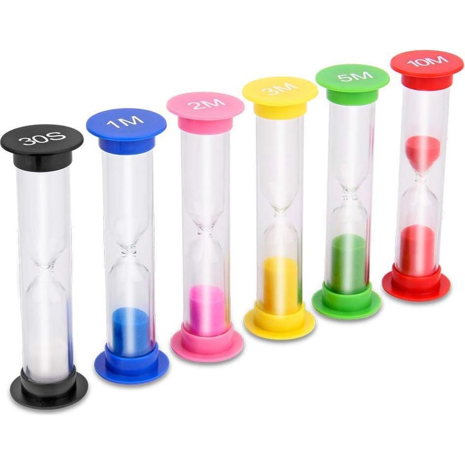 Reloj de Arena KISEER 6 Pcs Temporizadores Coloridos