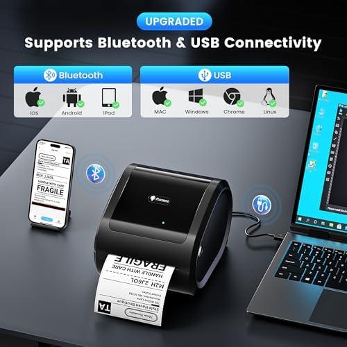Impresora de Etiquetas Térmicas Phomemo D520BT 10x15 cm Bluetooth