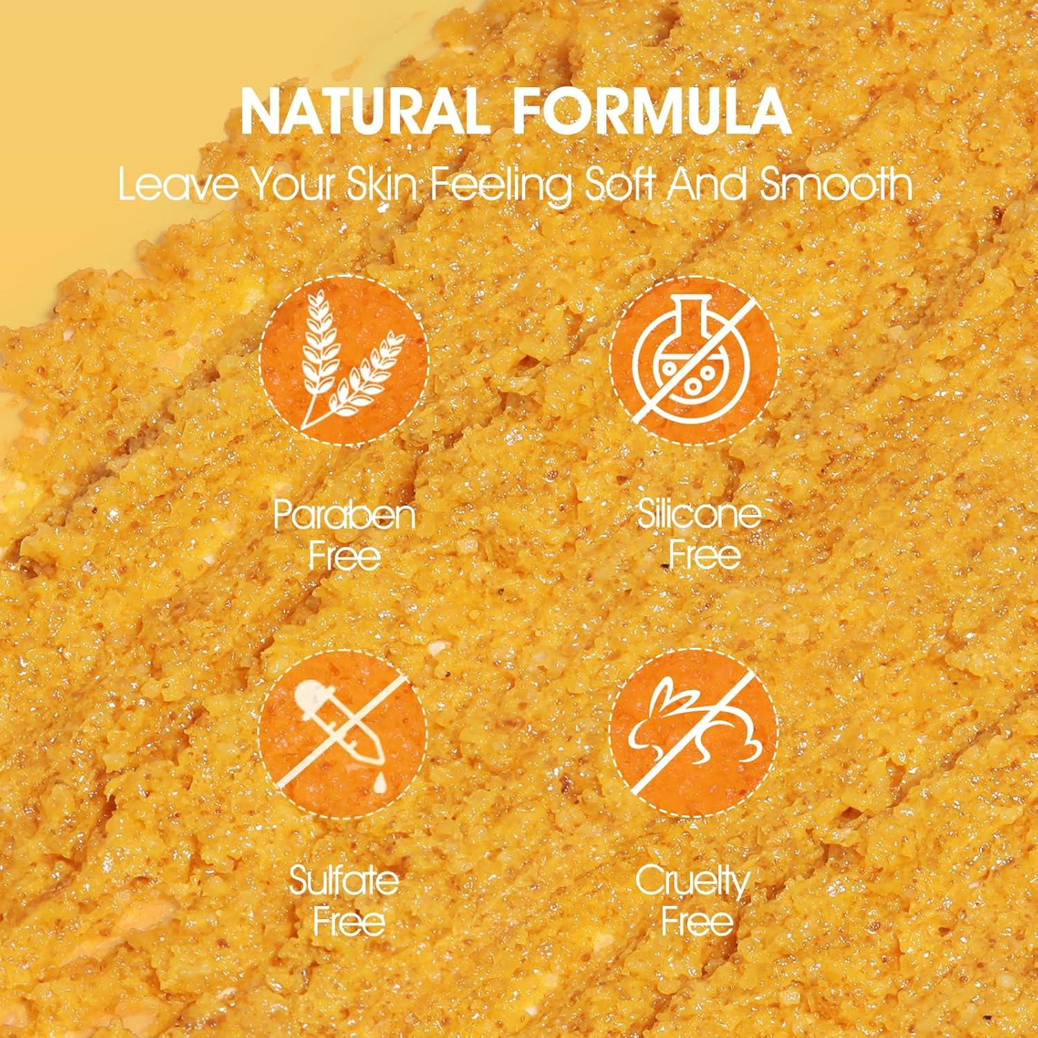 Exfoliante Corporal VOERUY de Cúrcuma y Aceite de Coco 320g