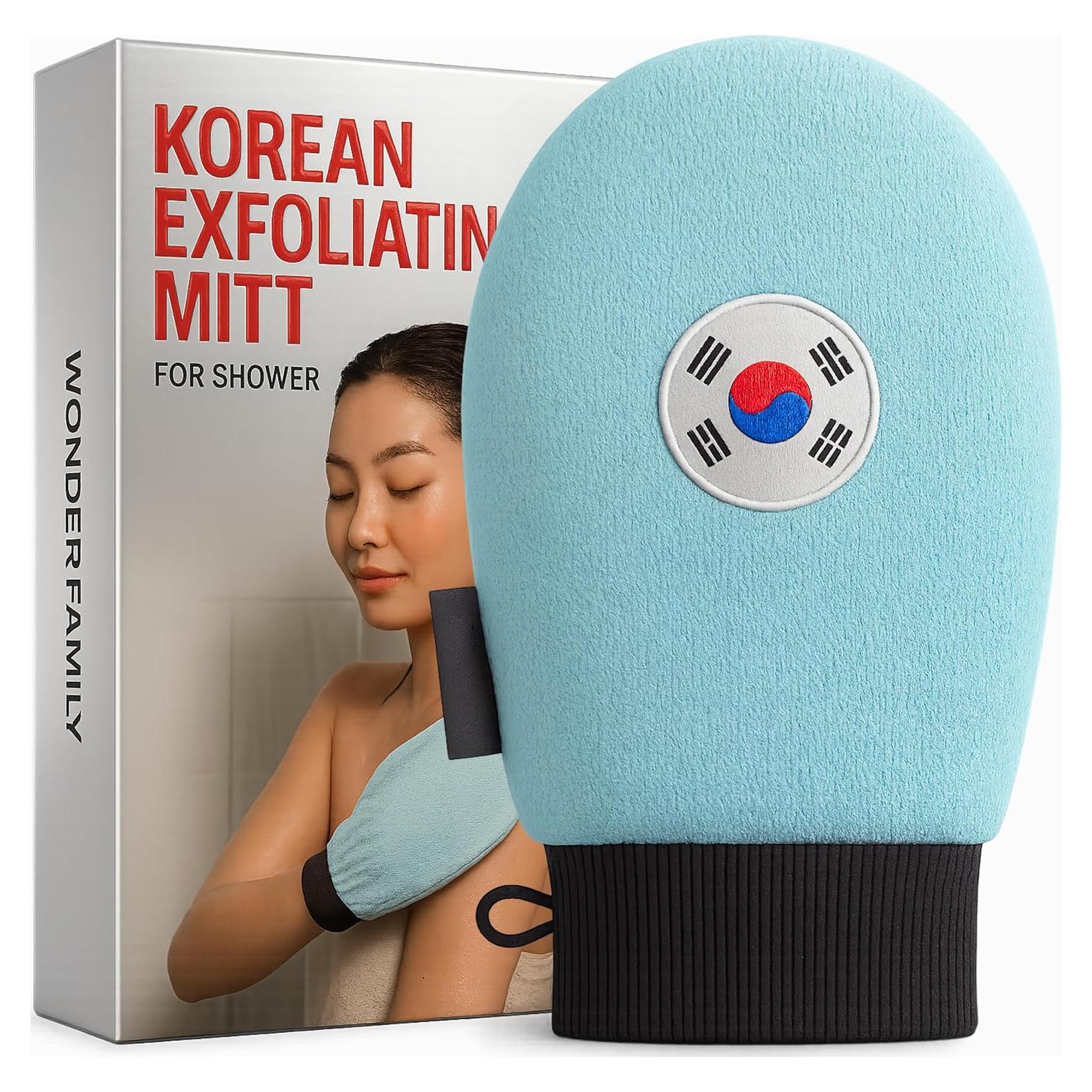 Guante Exfoliante Coreano Wonder Family - Ducha 1 Unidad