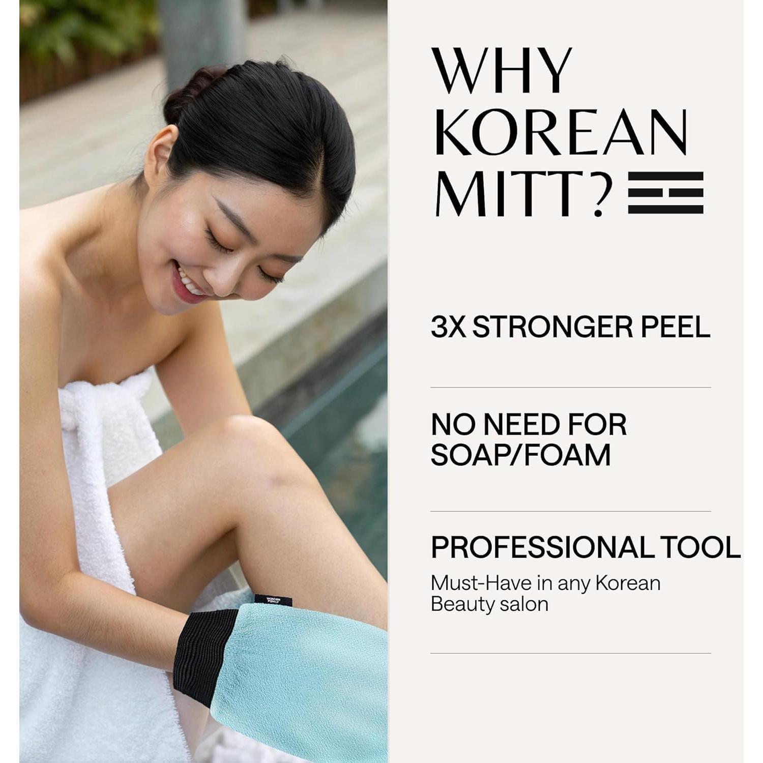 Guante Exfoliante Coreano Wonder Family - Ducha 1 Unidad