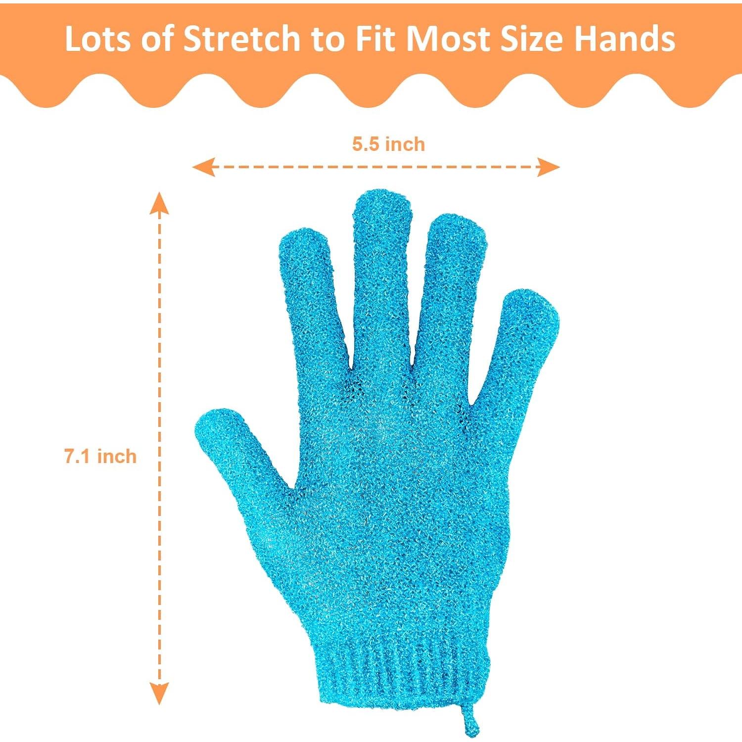 30 Guantes Exfoliantes Ducha Aisuly 15 Colores 18x14 cm