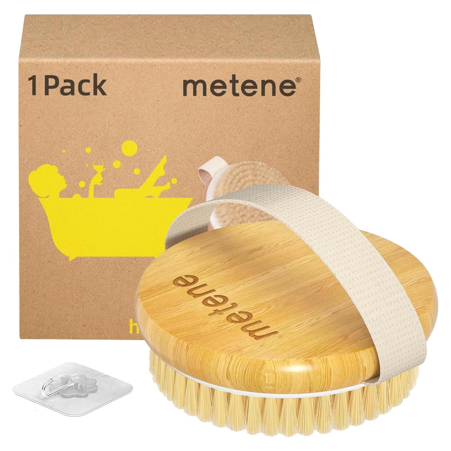 Cepillo Corporal Seco Metene de Bambú 10.4x10.4cm