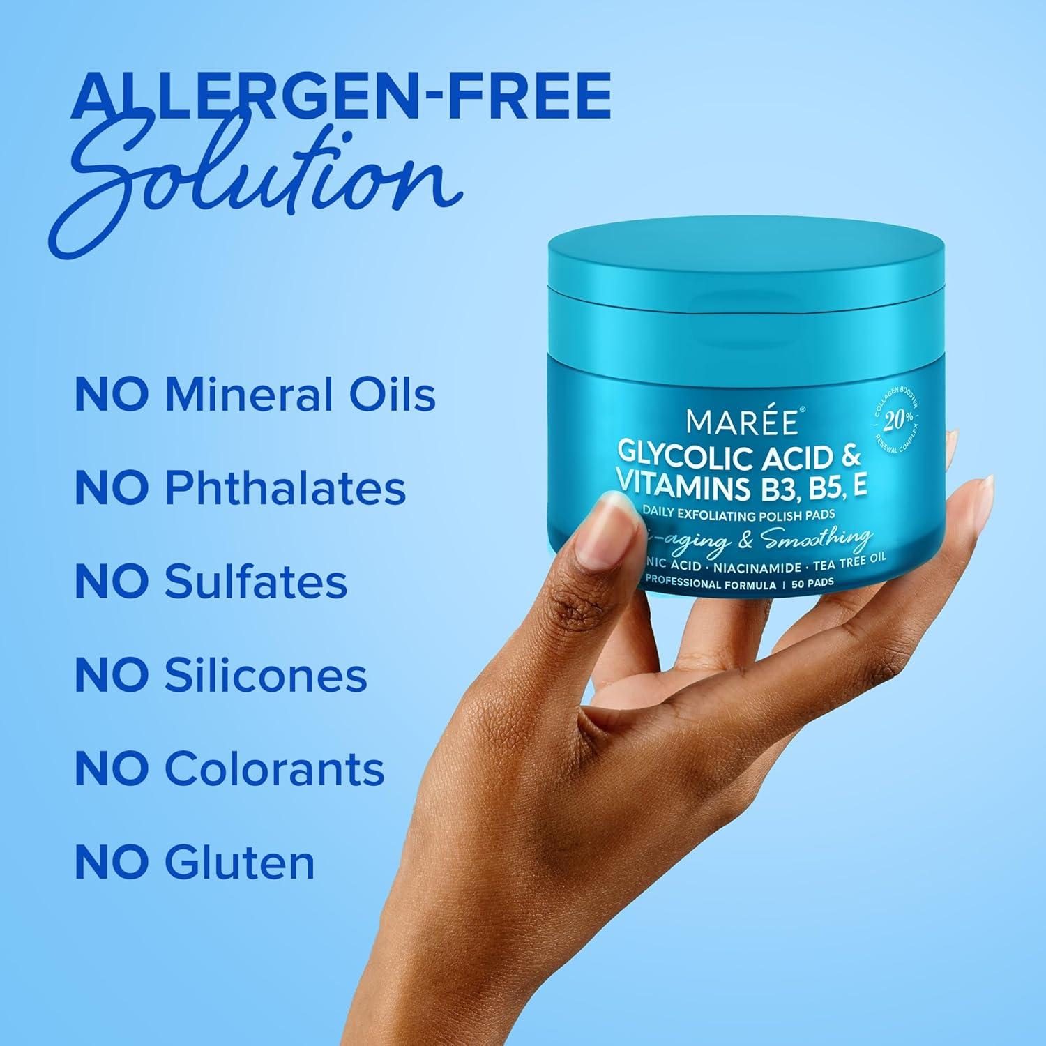 Almohadillas Exfoliantes Glicólico MAREE - 50 Unidades