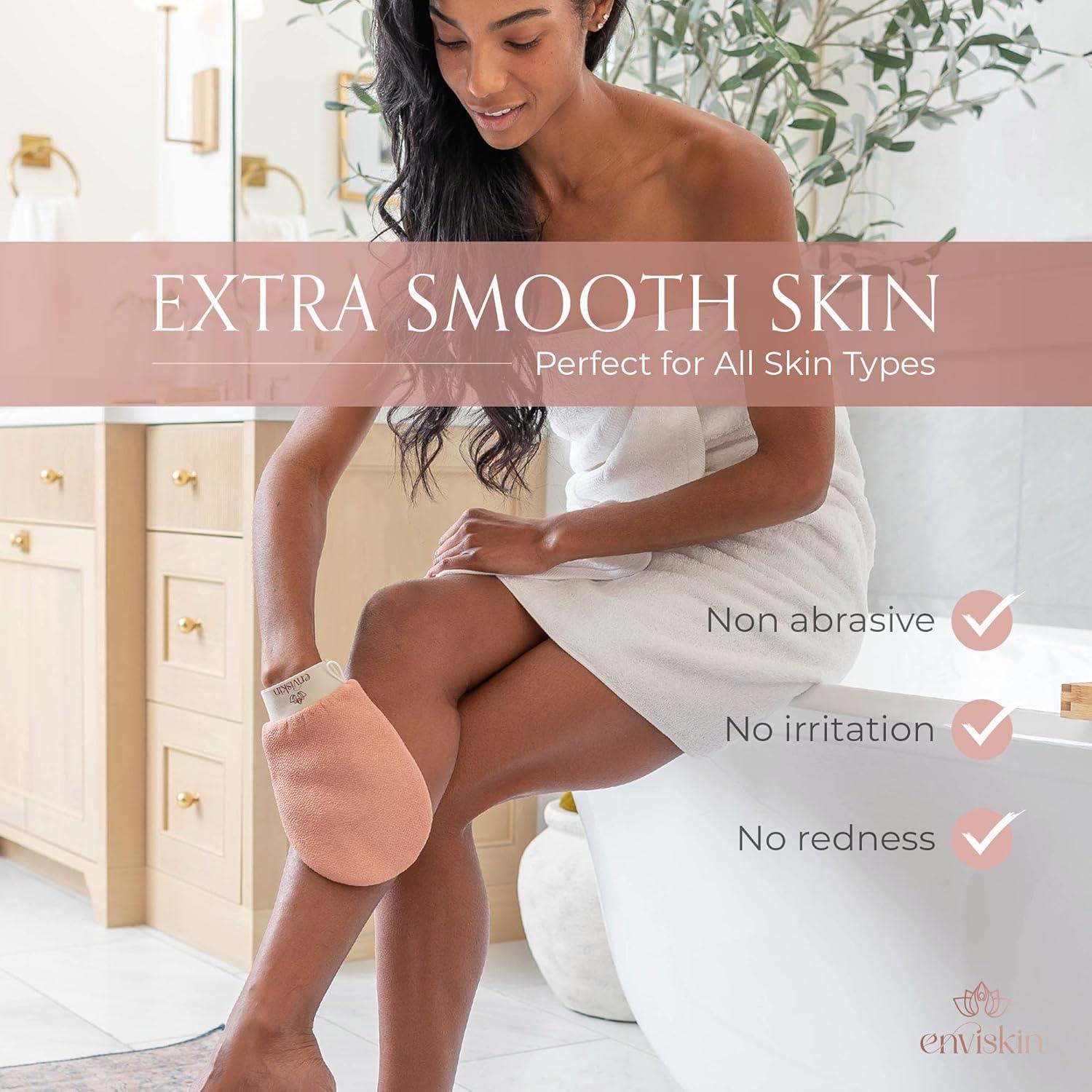 Guante Exfoliante Corporal Dermaglow Rosa - 1 Cuenta