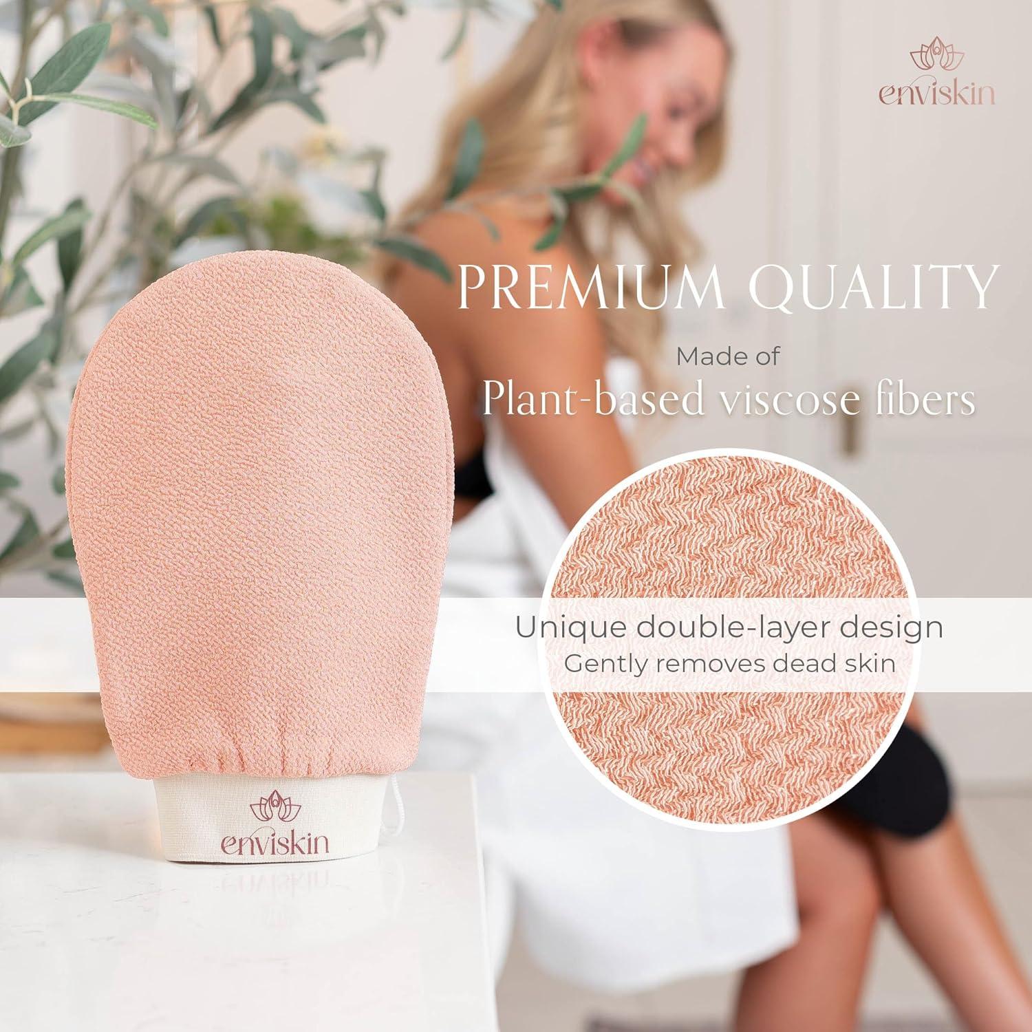 Guante Exfoliante Corporal Dermaglow Rosa - 1 Cuenta