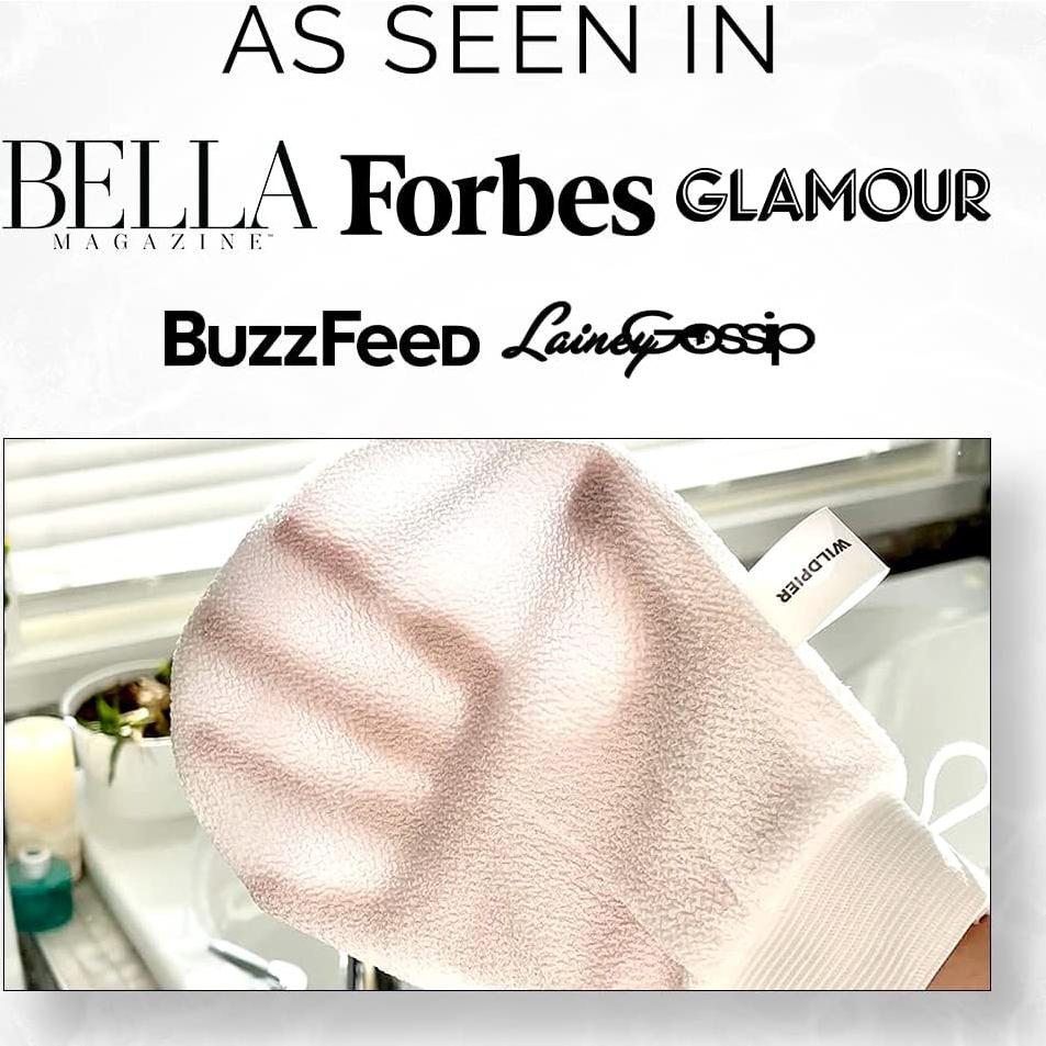 Guante Exfoliante Wildpier Beauty Blanco para Cuerpo