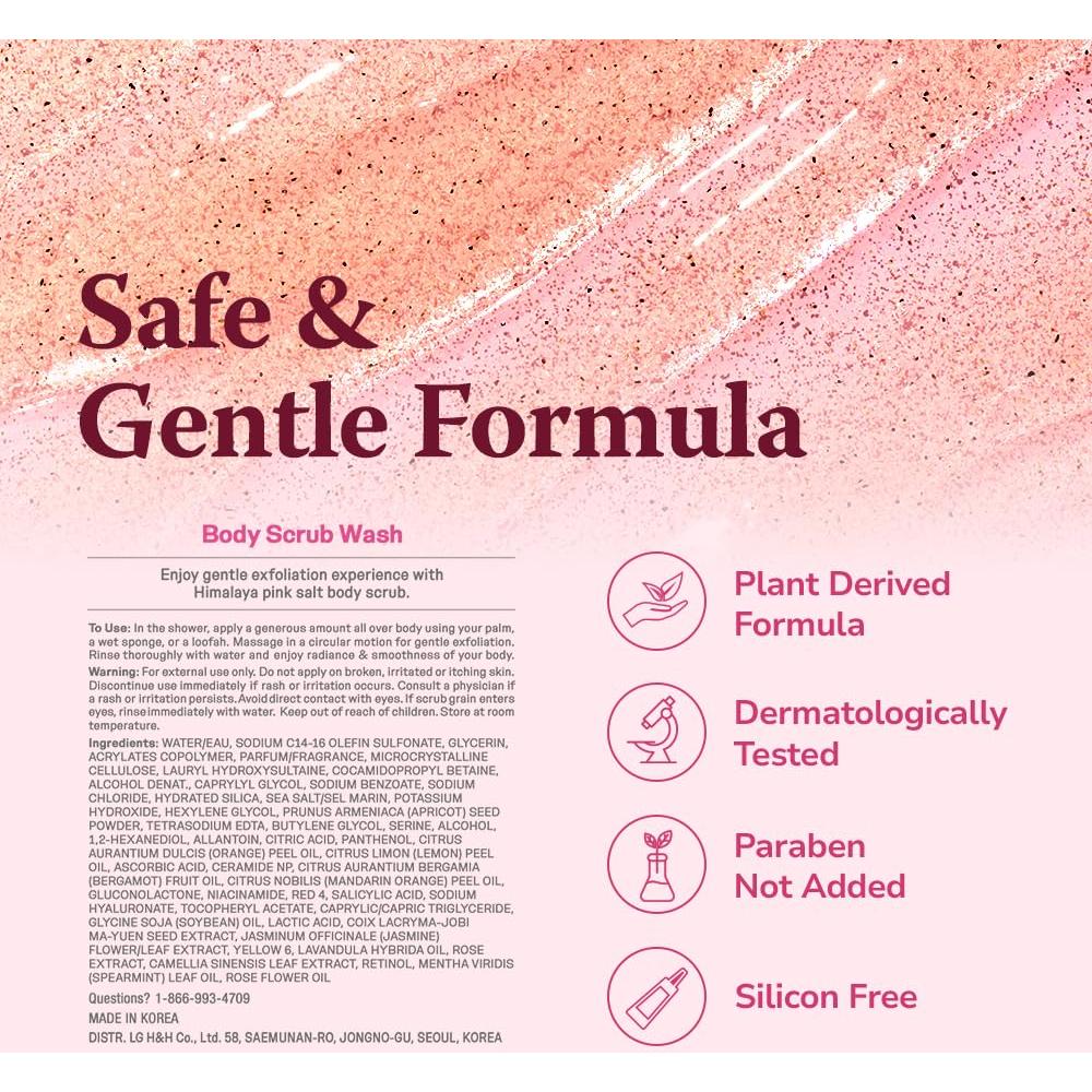 Exfoliante y Gel de Ducha LG 600 ml Sal Rosa del Himalaya