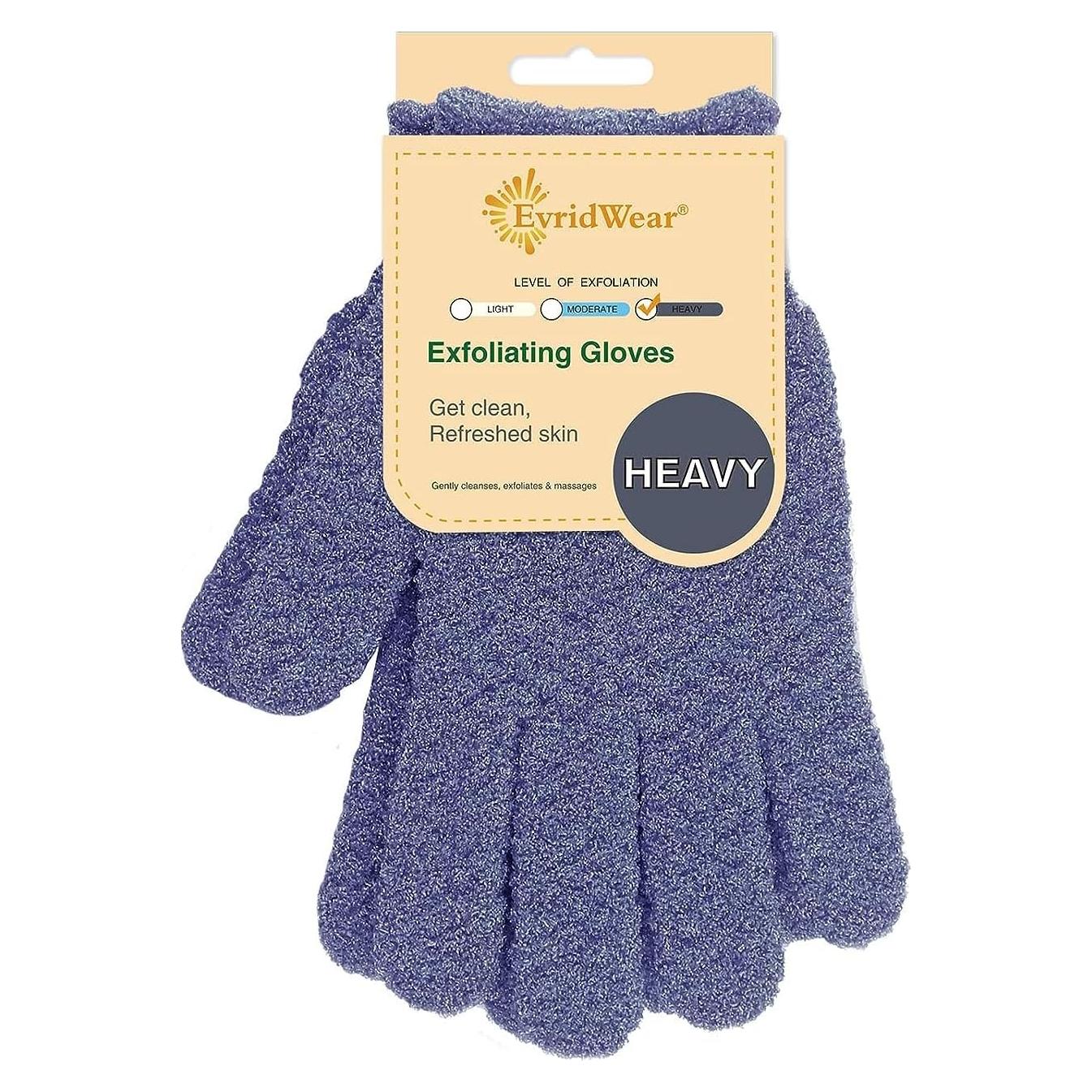 Guantes Exfoliantes Evridwear para Ducha y Spa - 1 Par