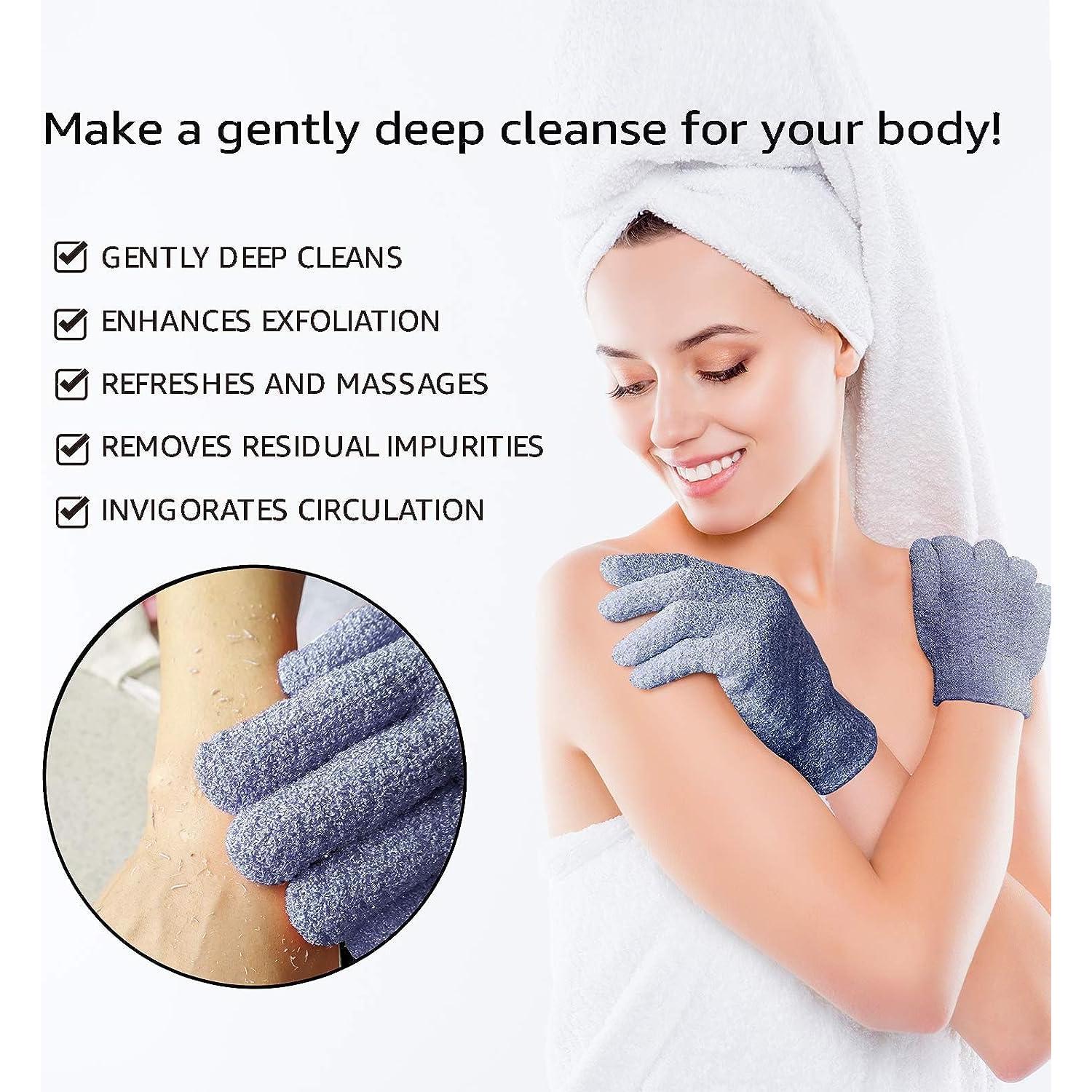 Guantes Exfoliantes Evridwear para Ducha y Spa - 1 Par