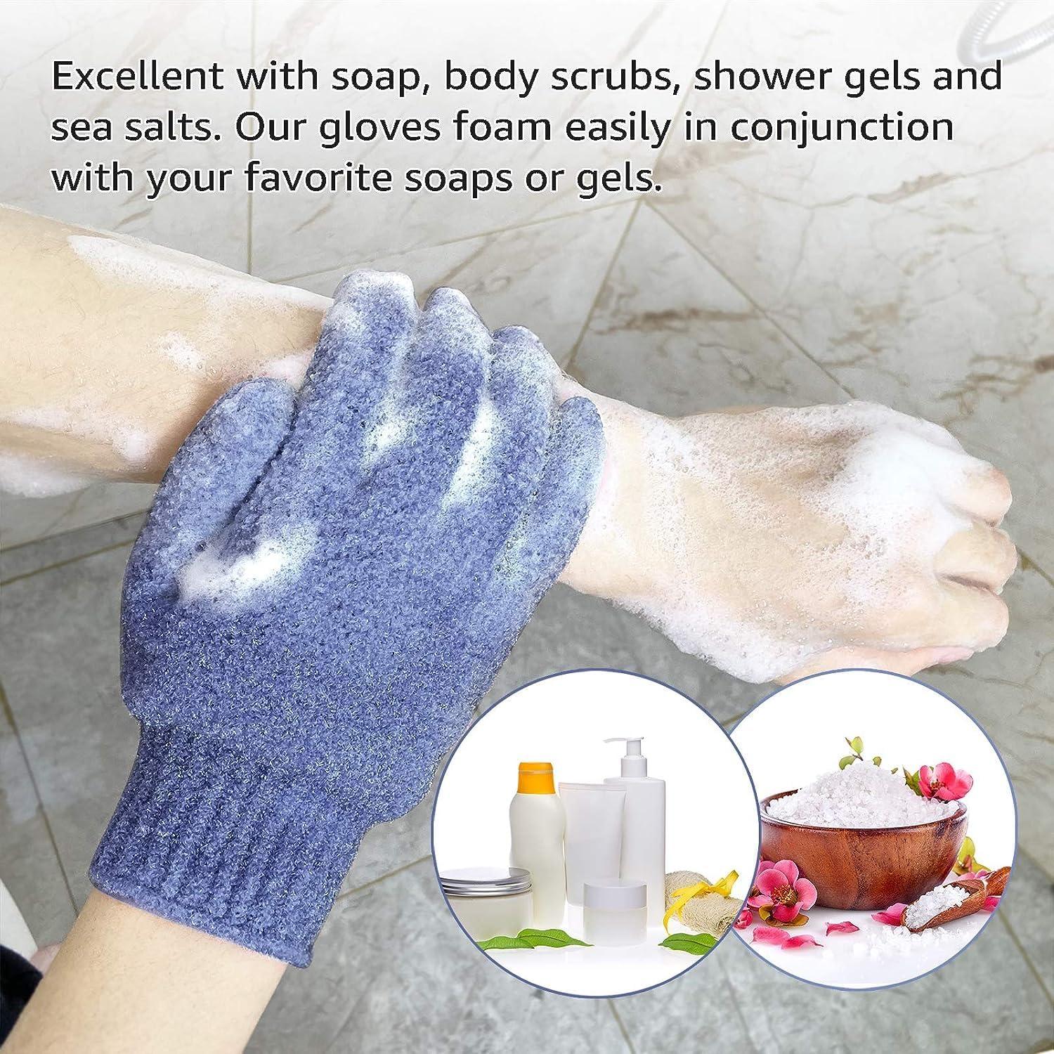 Guantes Exfoliantes Evridwear para Ducha y Spa - 1 Par