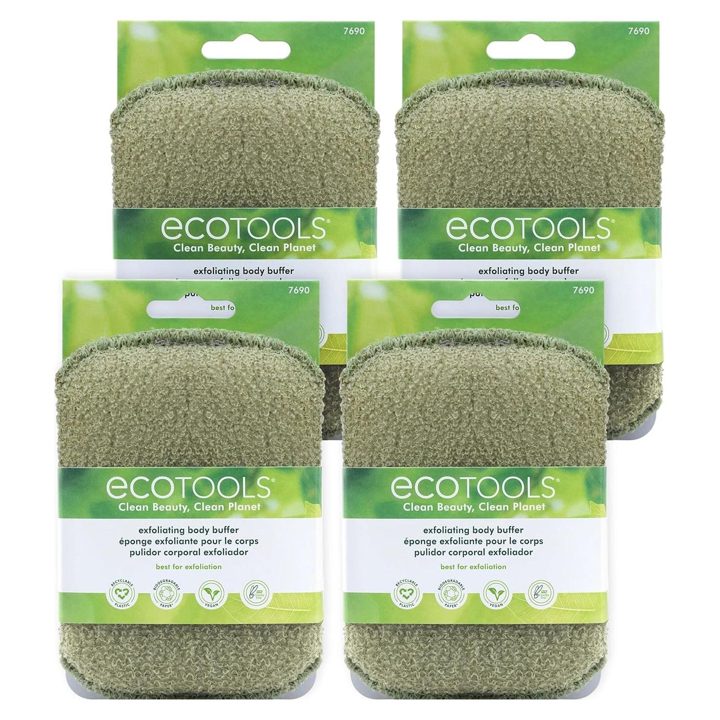 Exfoliante Corporal EcoTools Vegano 4 Unidades 18.5x5 cm