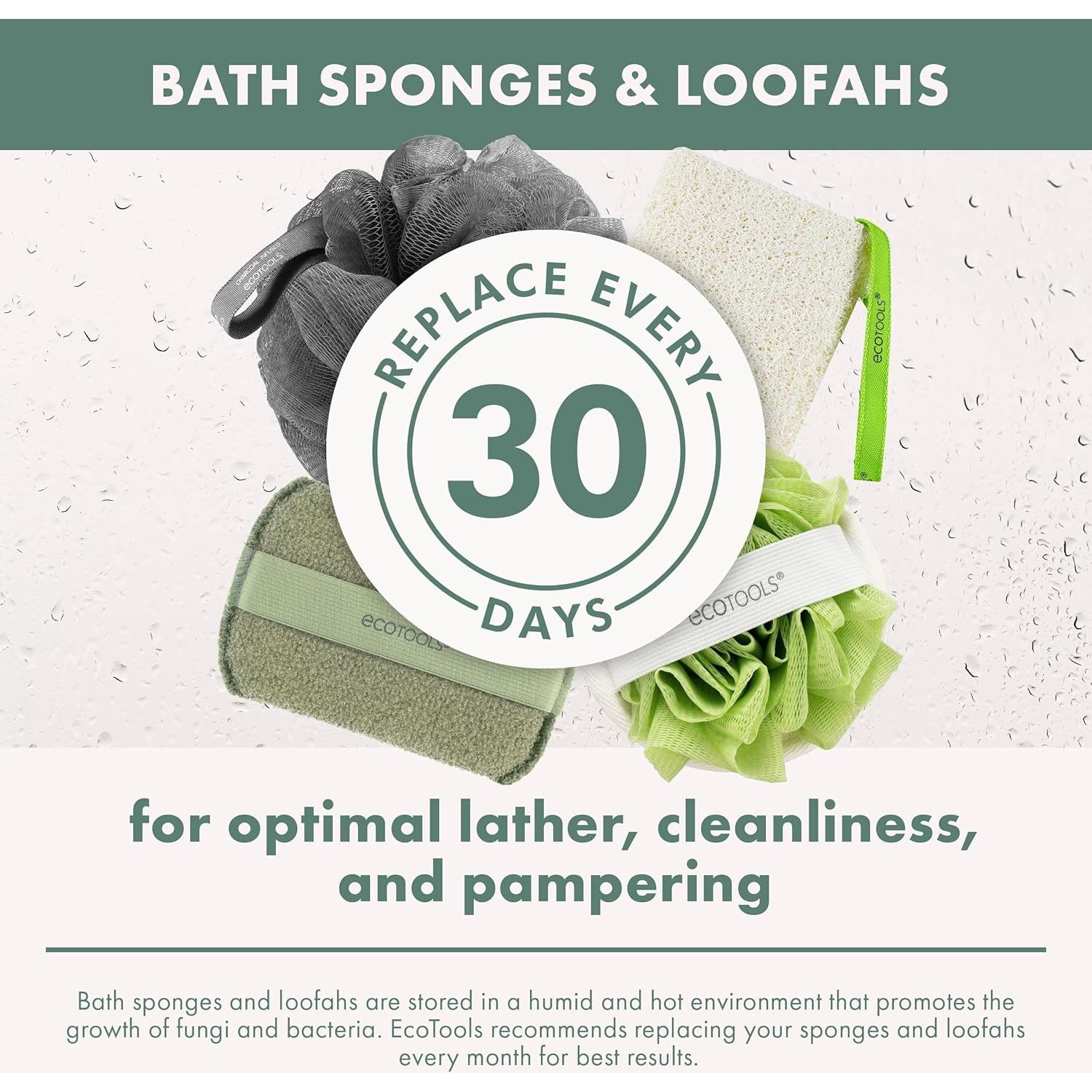 Exfoliante Corporal EcoTools Vegano 4 Unidades 18.5x5 cm