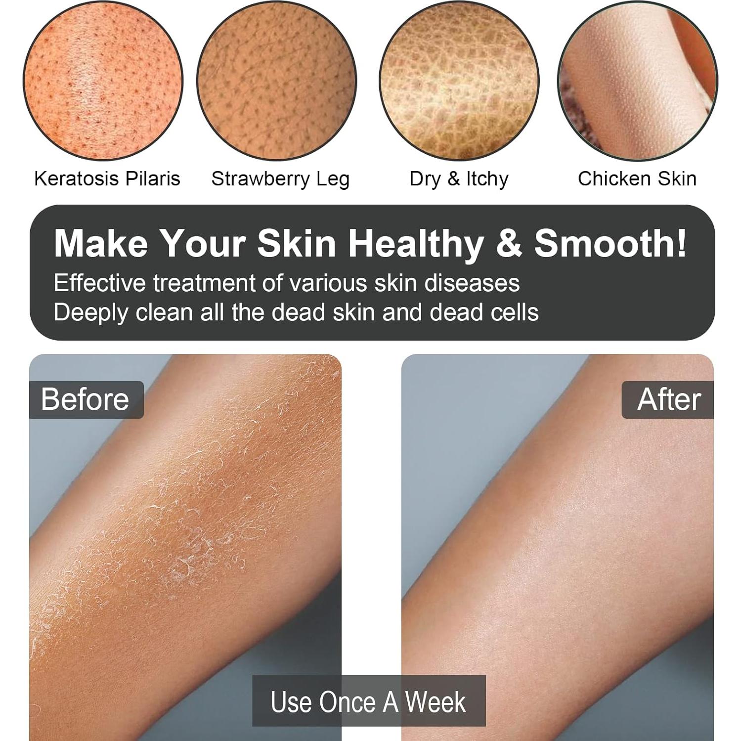 Guantes Exfoliantes Yiclick 2 Pcs para Ducha - Negro